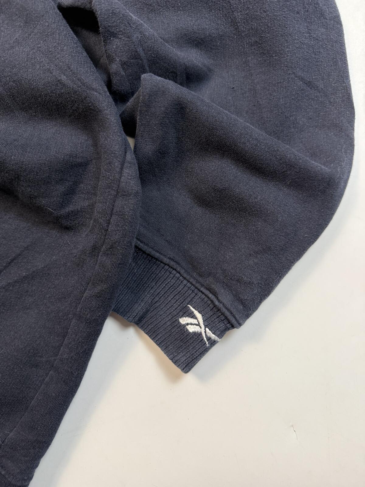 Vintage Reebok centre logo quarter zip sweatshirt (L)