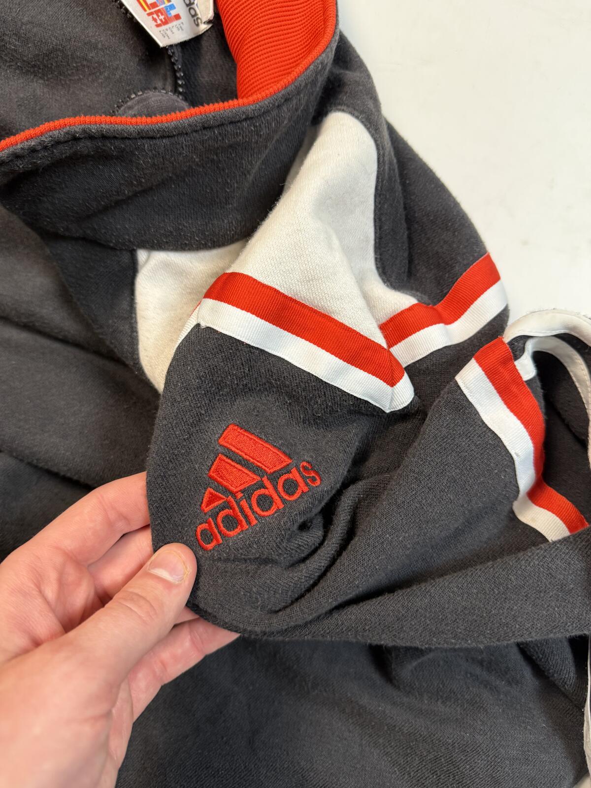 Vintage 90s adidas quarter zip sweatshirt (L)