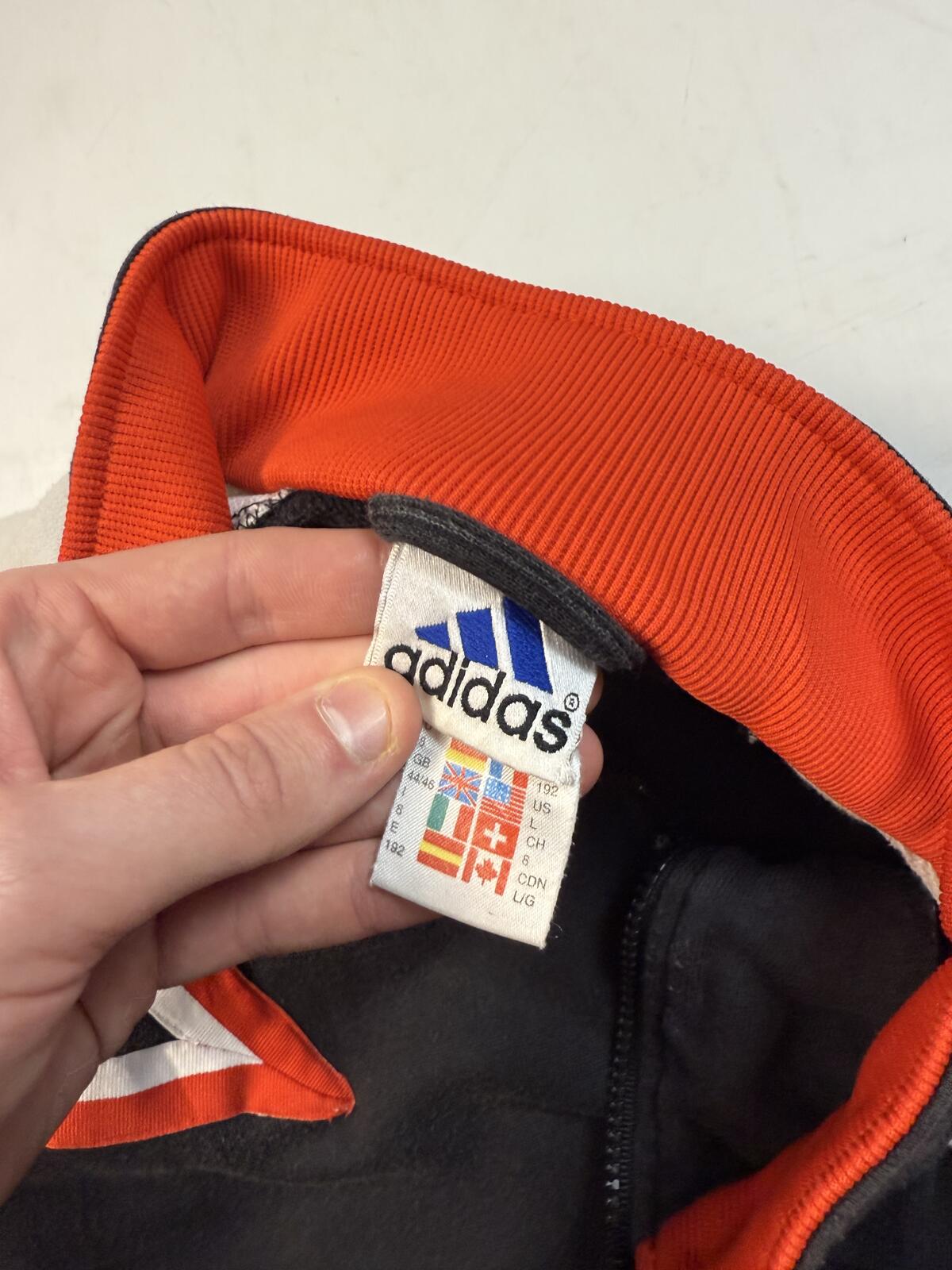 Vintage 90s adidas quarter zip sweatshirt (L)