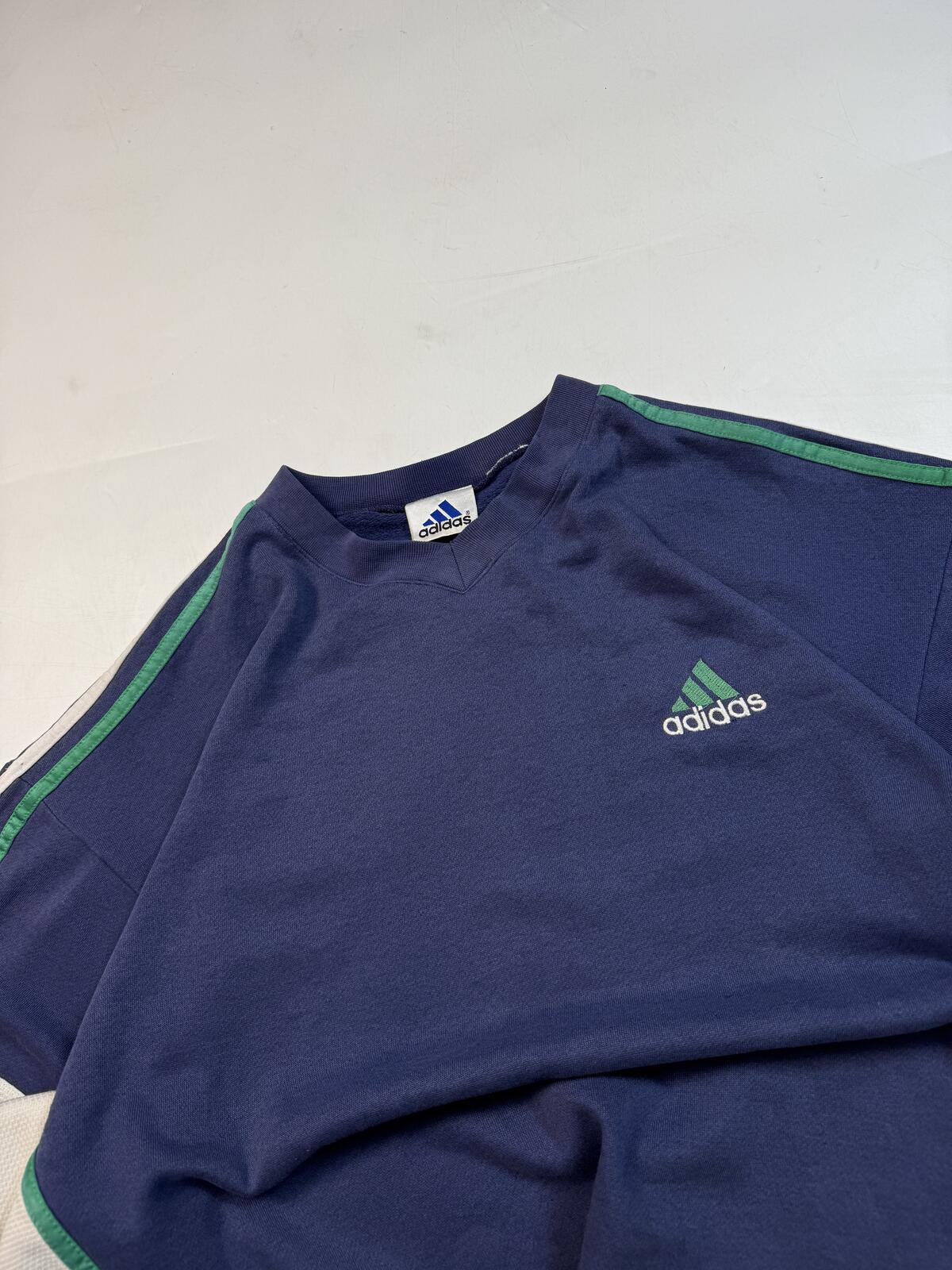 Vintage 90s adidas colour block sweatshirt (XL)