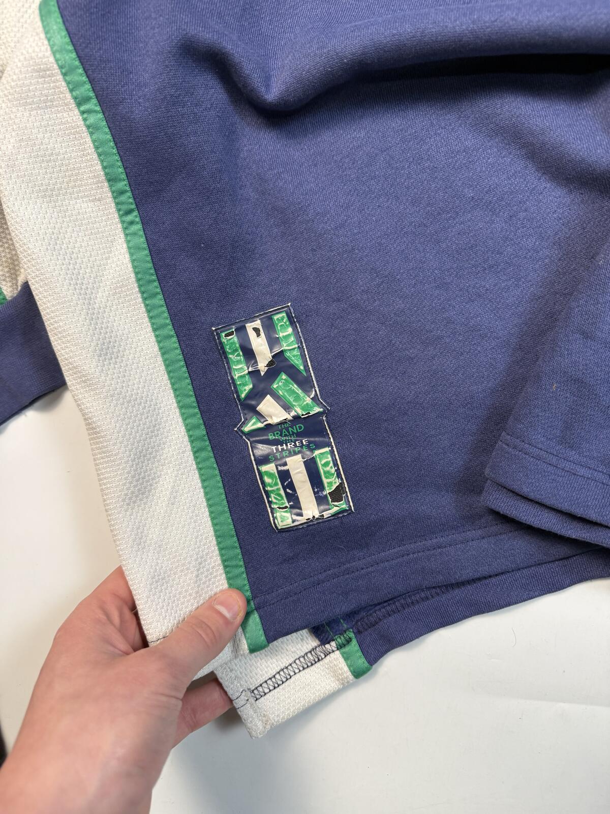 Vintage 90s adidas colour block sweatshirt (XL)