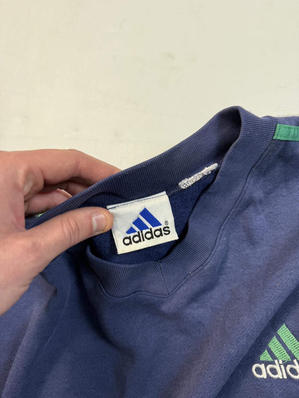 Vintage 90s adidas colour block sweatshirt (XL)
