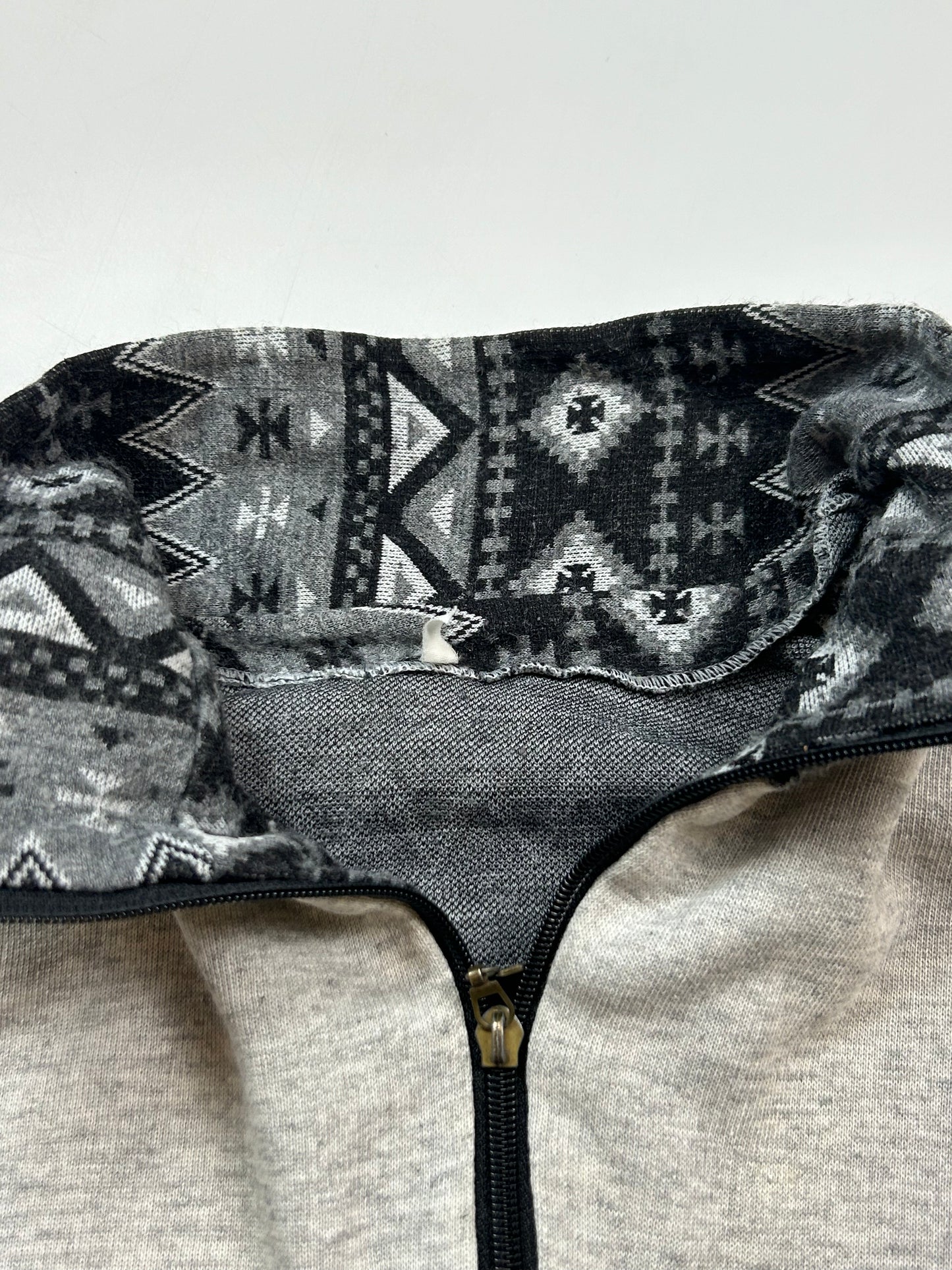 Reebok abstract quarter zip sweatshirt (M)