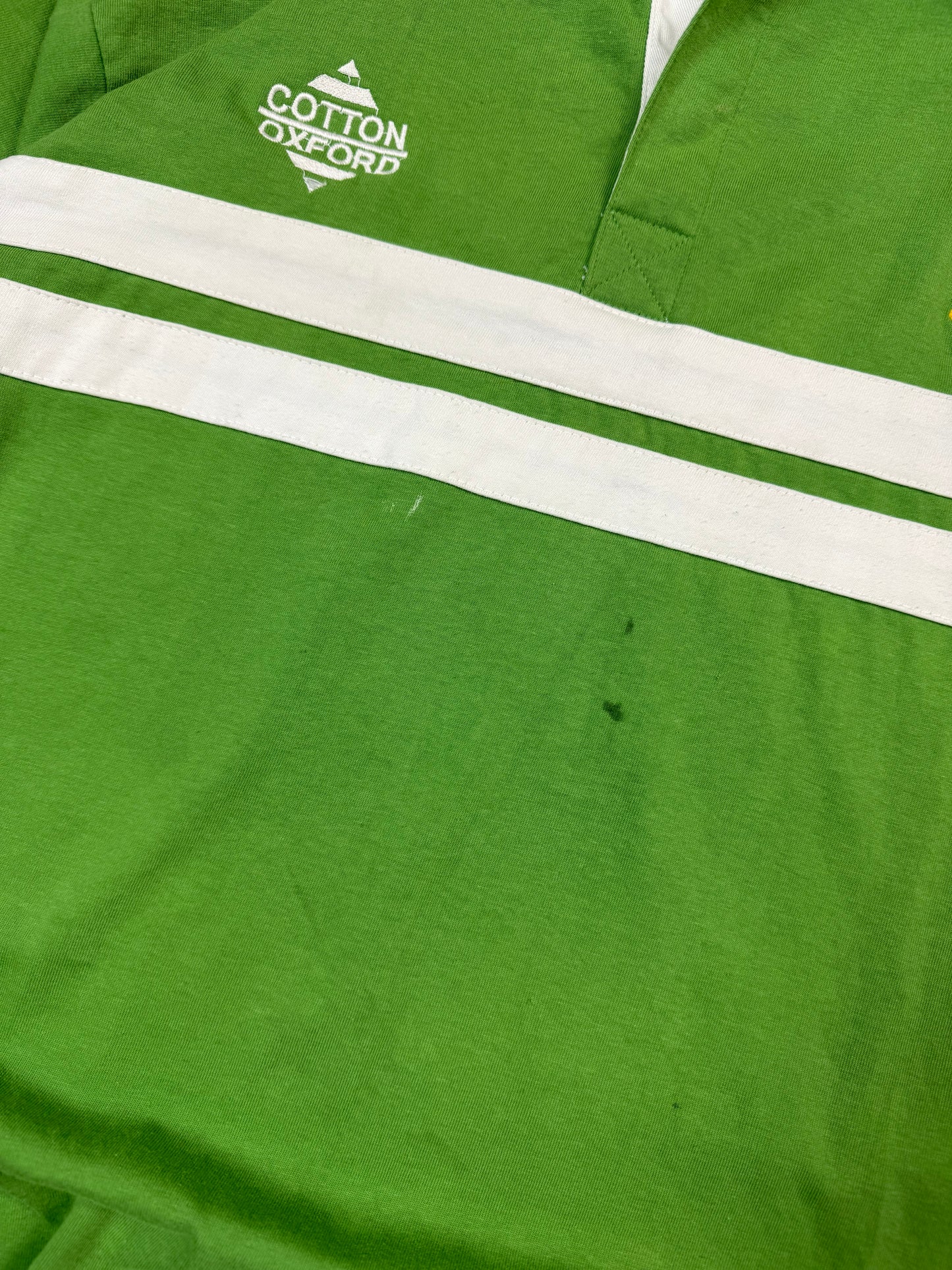 Vintage 90s Ireland Cotton Oxford rugby shirt (XL)