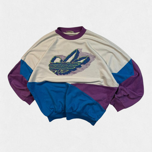 Vintage 90s adidas originals colour block sweatshirt (M)