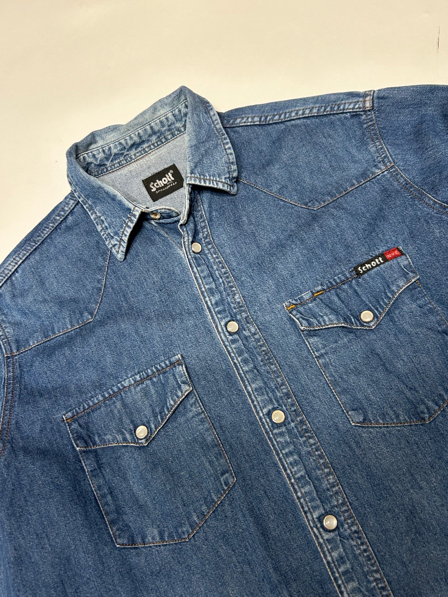 Vintage Schott denim shirt (XL)
