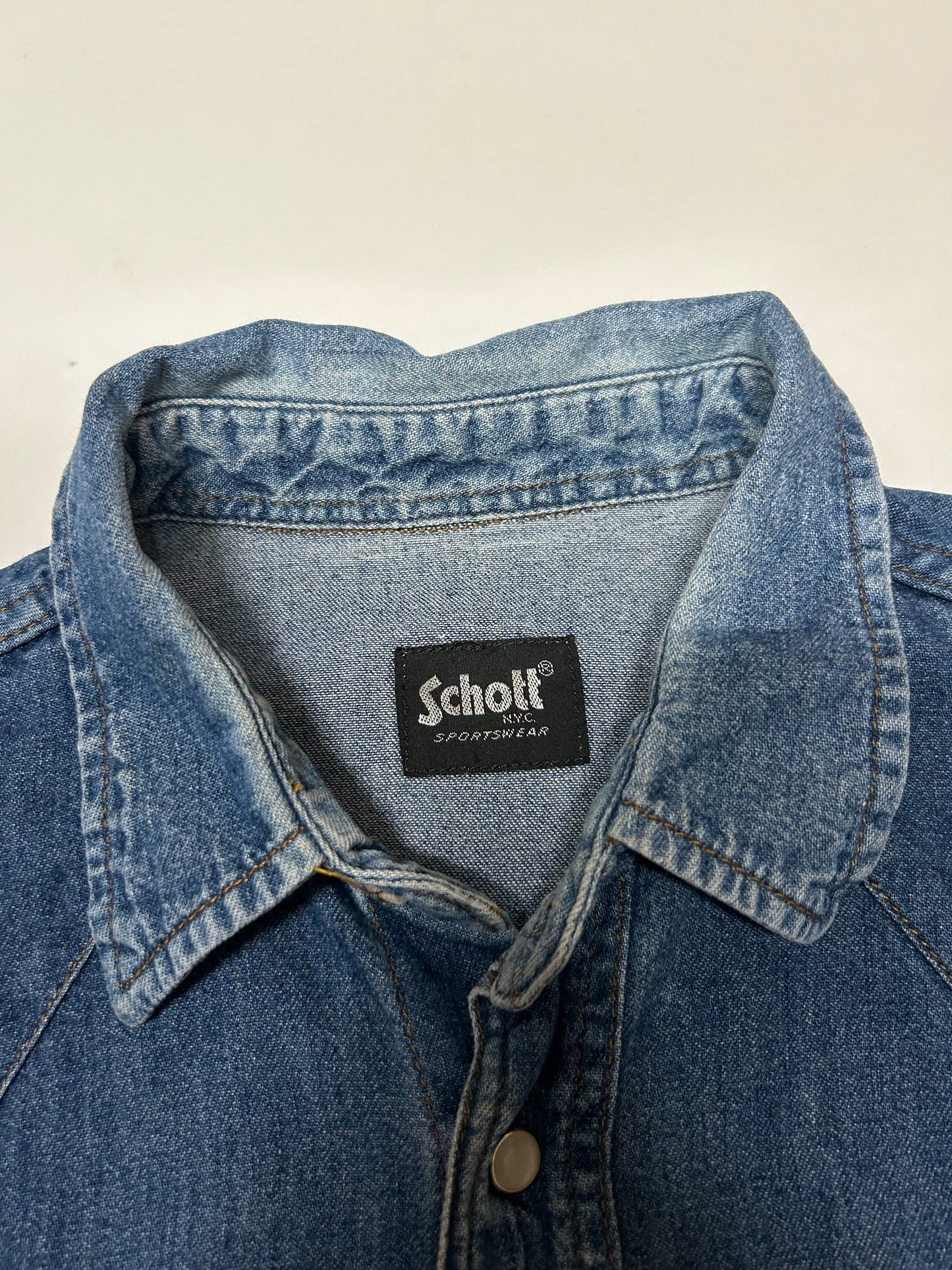 Vintage Schott denim shirt (XL)