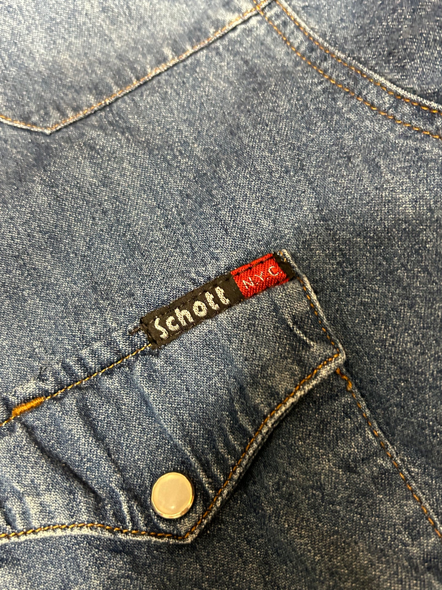 Vintage Schott denim shirt (XL)