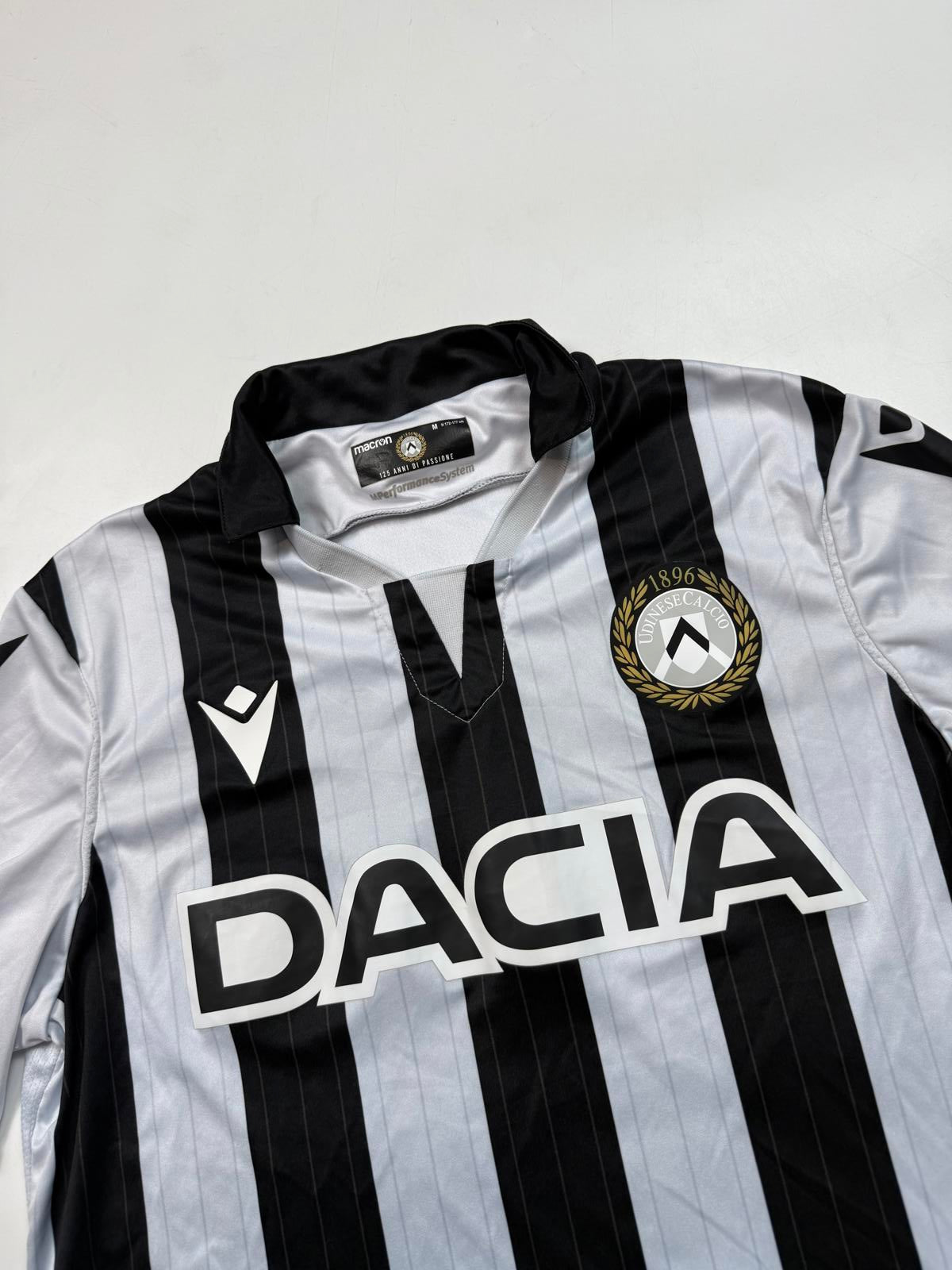 Udinese 2021/22 Macron home football shirt (M)