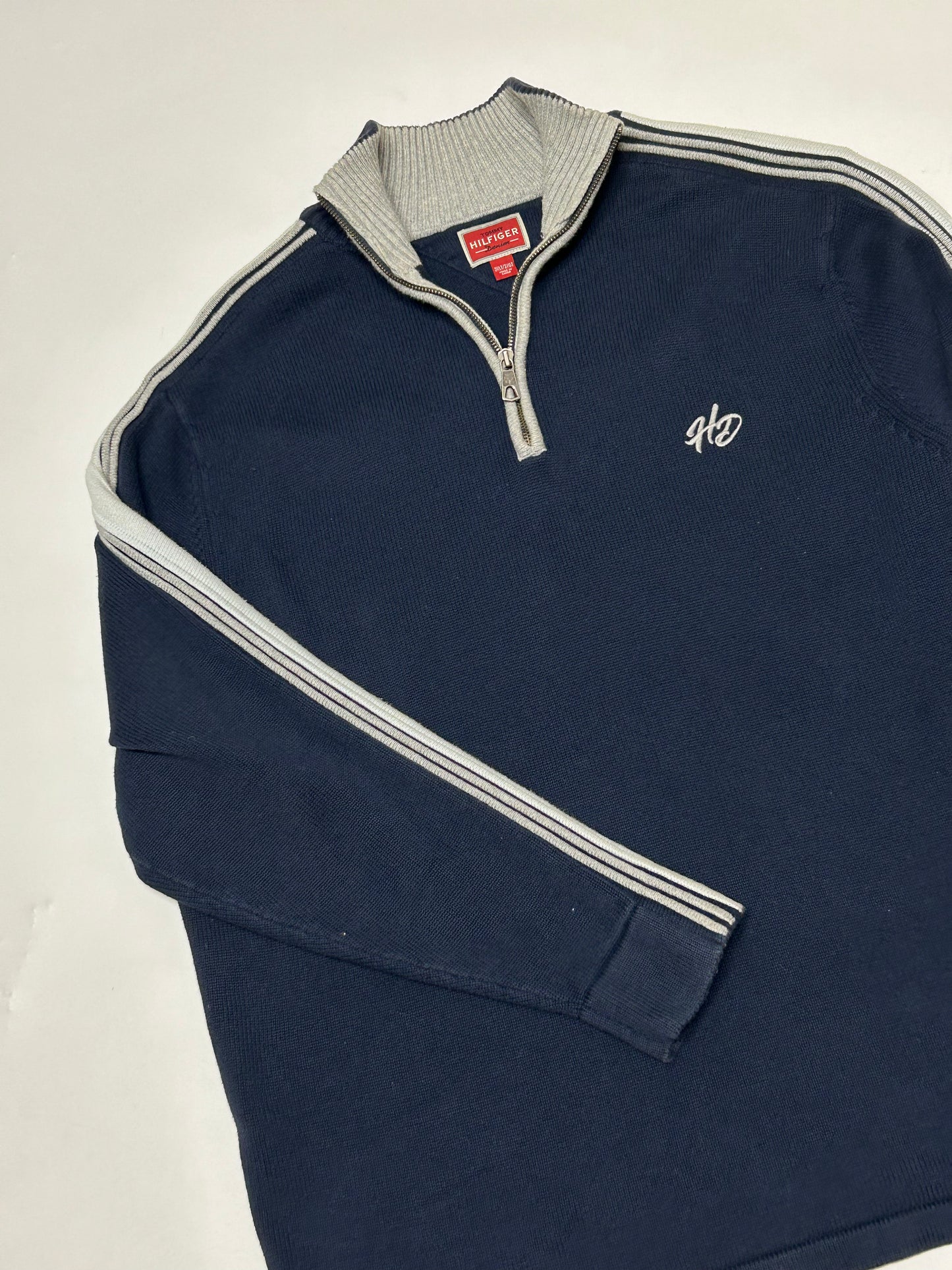 Tommy Hilfiger quarter zip knit sweater (3XL)