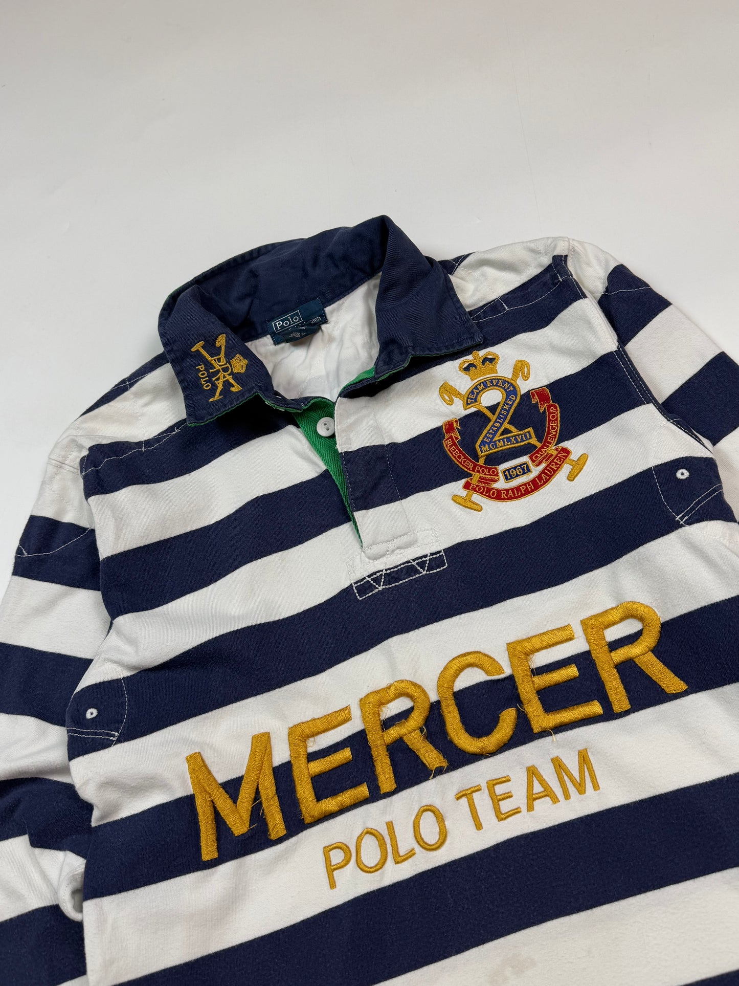 Polo Ralph Lauren Mercer striped rugby polo shirt (XXS)