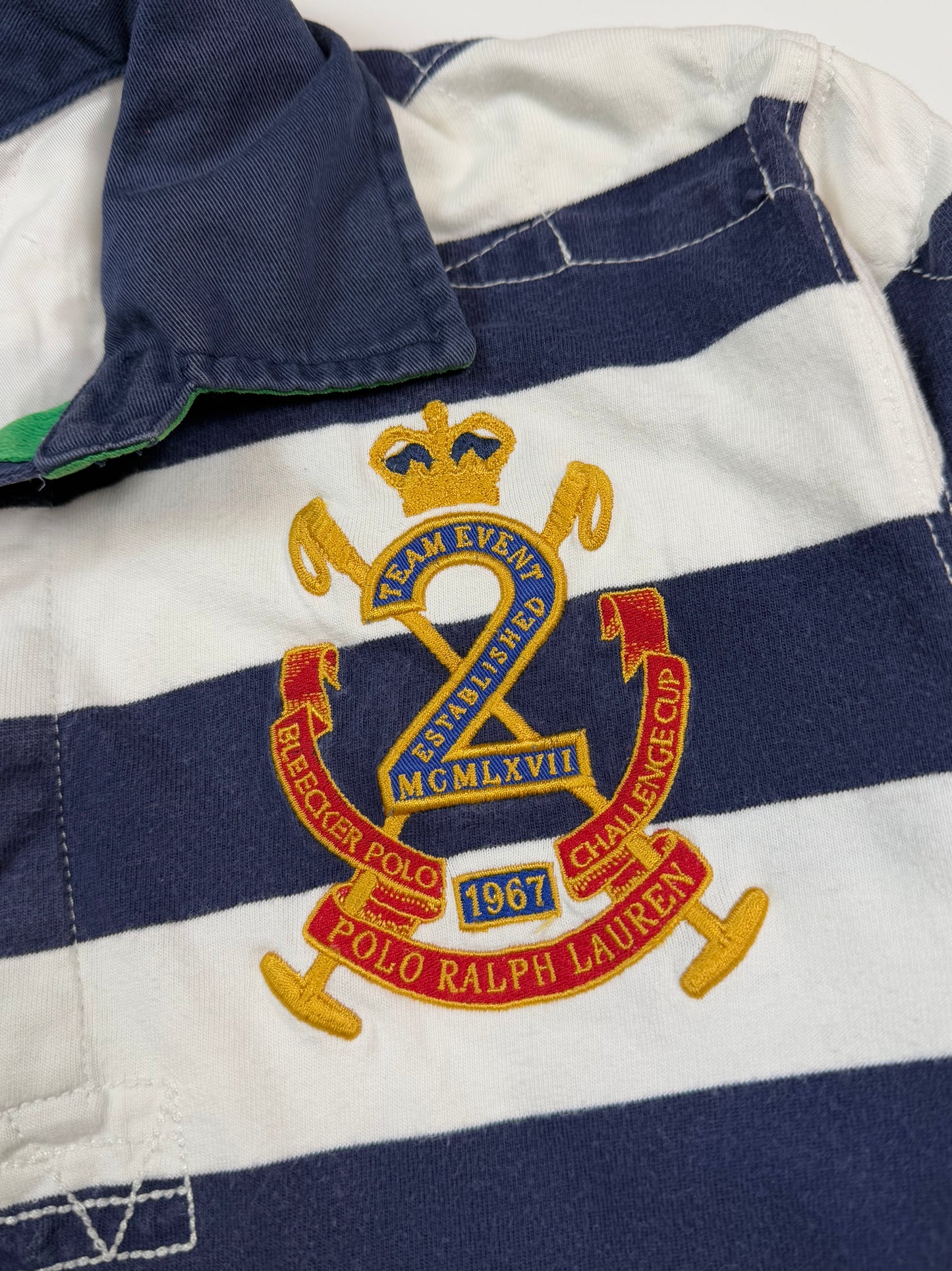 Polo Ralph Lauren Mercer striped rugby polo shirt (XXS)
