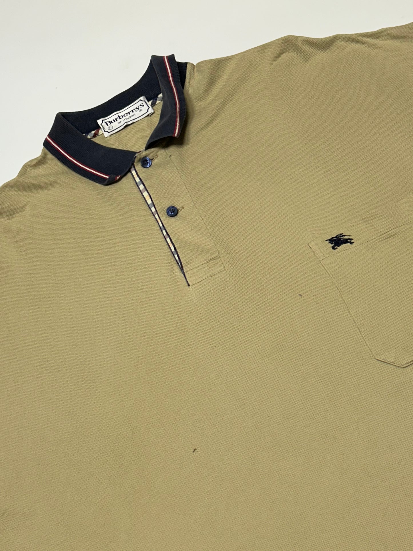 Vintage 90s Burberry polo shirt (3XL)