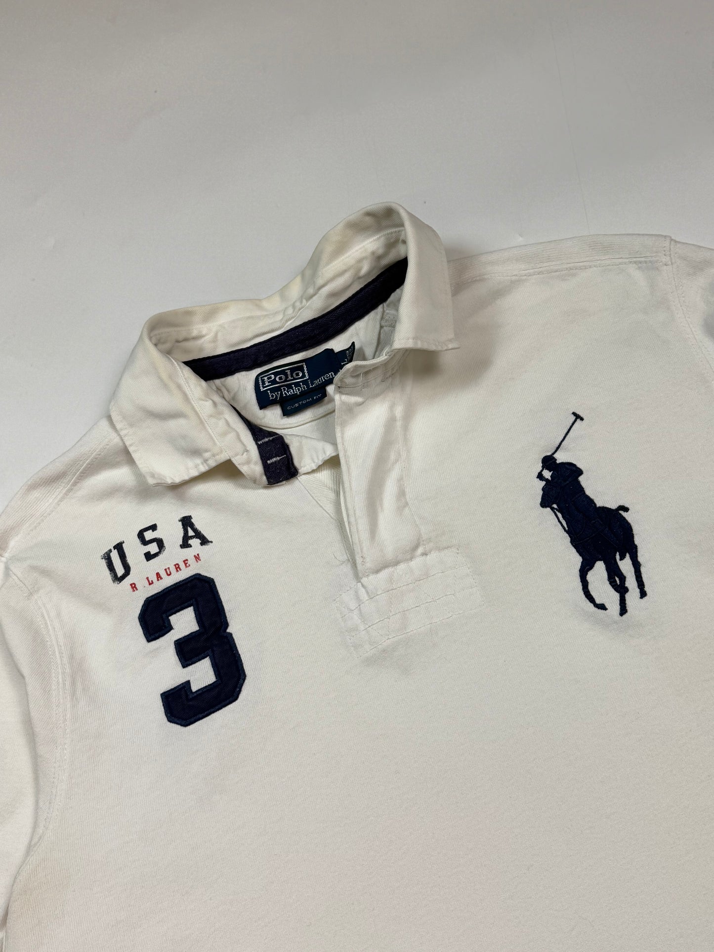 Vintage Polo Ralph Lauren long sleeve rugby polo shirt (L)