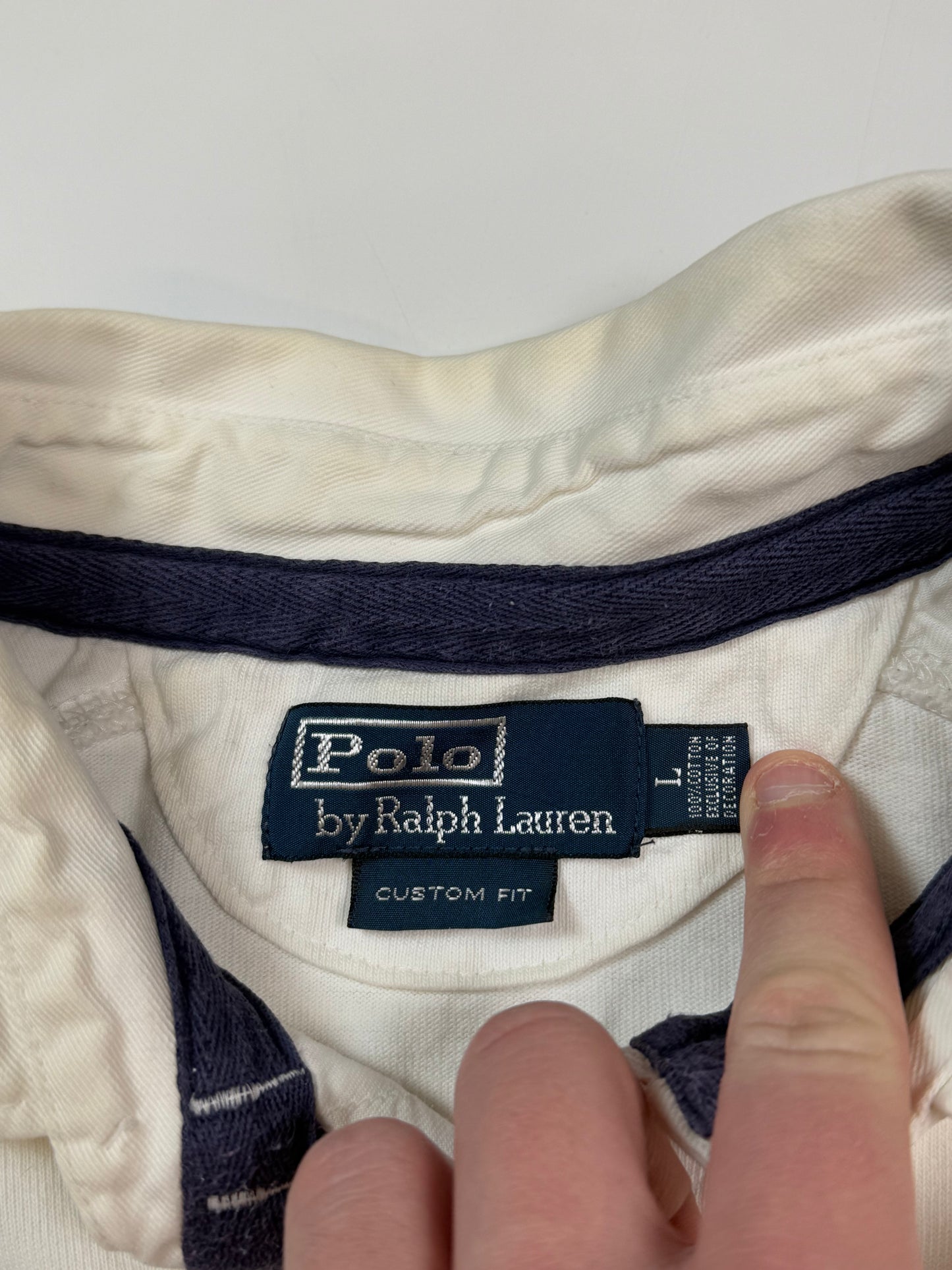 Vintage Polo Ralph Lauren long sleeve rugby polo shirt (L)