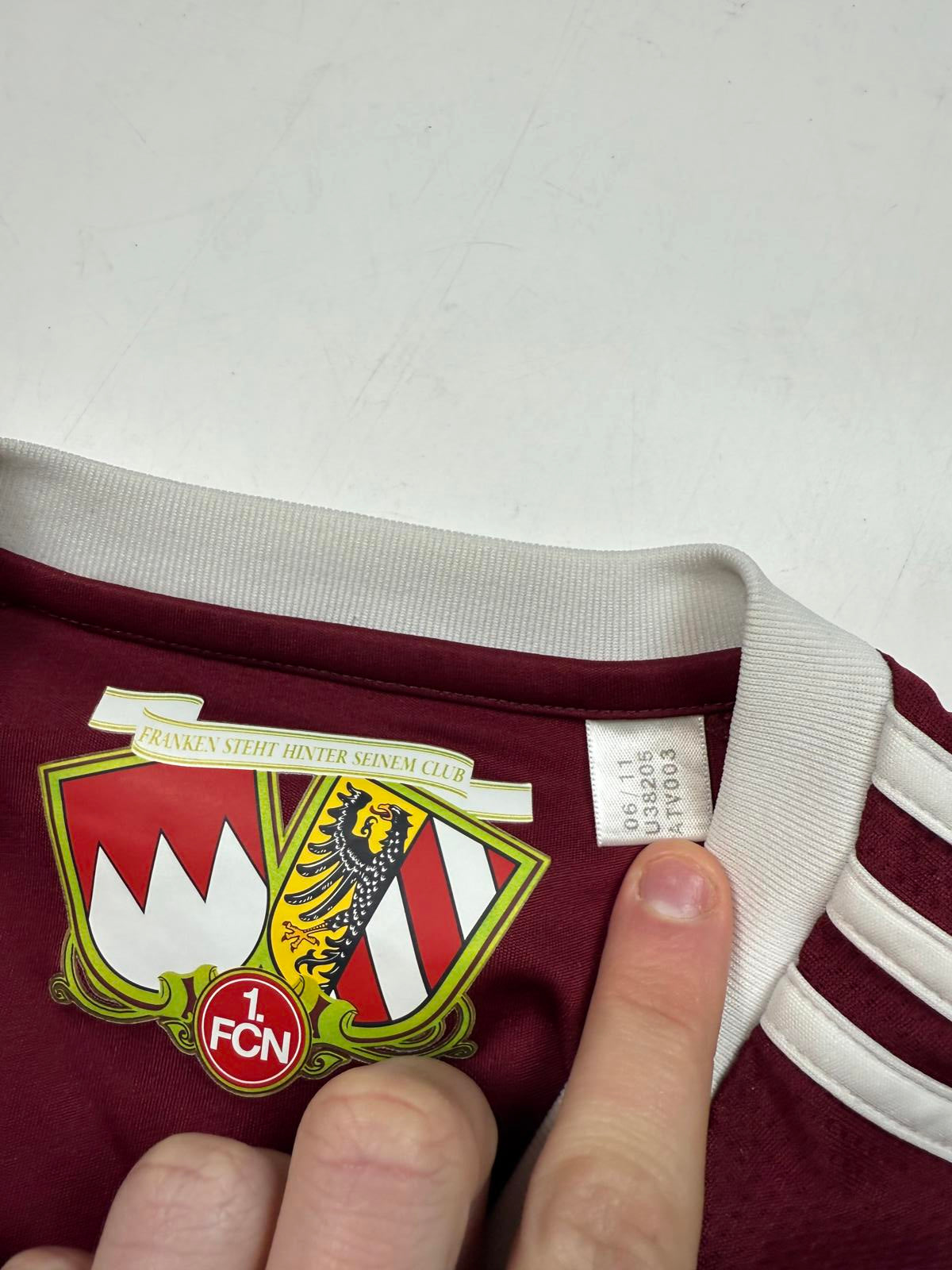 Vintage Nurnberg 2011/12 Adidas home football shirt (L)