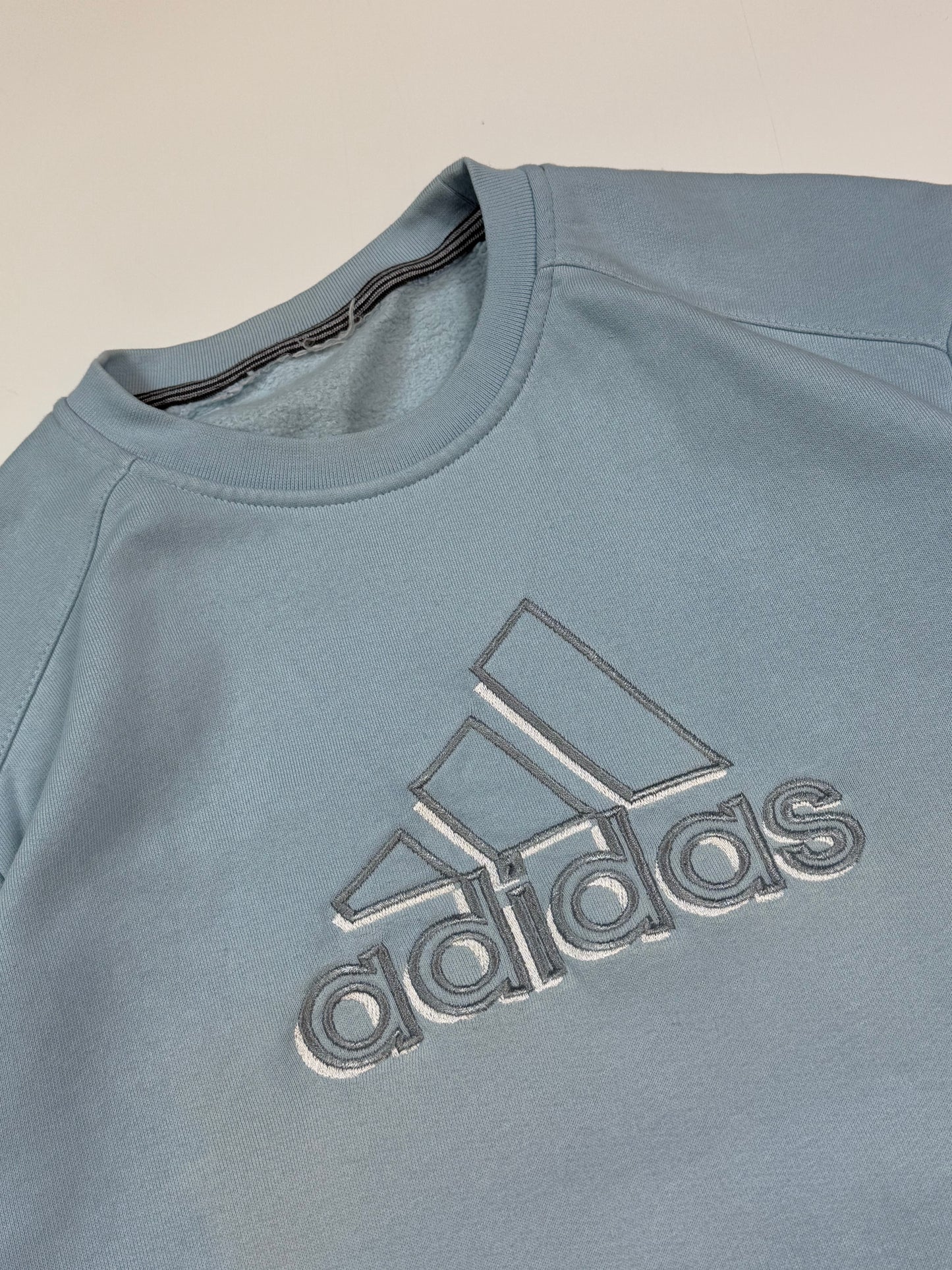 Vintage Adidas big centre logo sweatshirt (M)