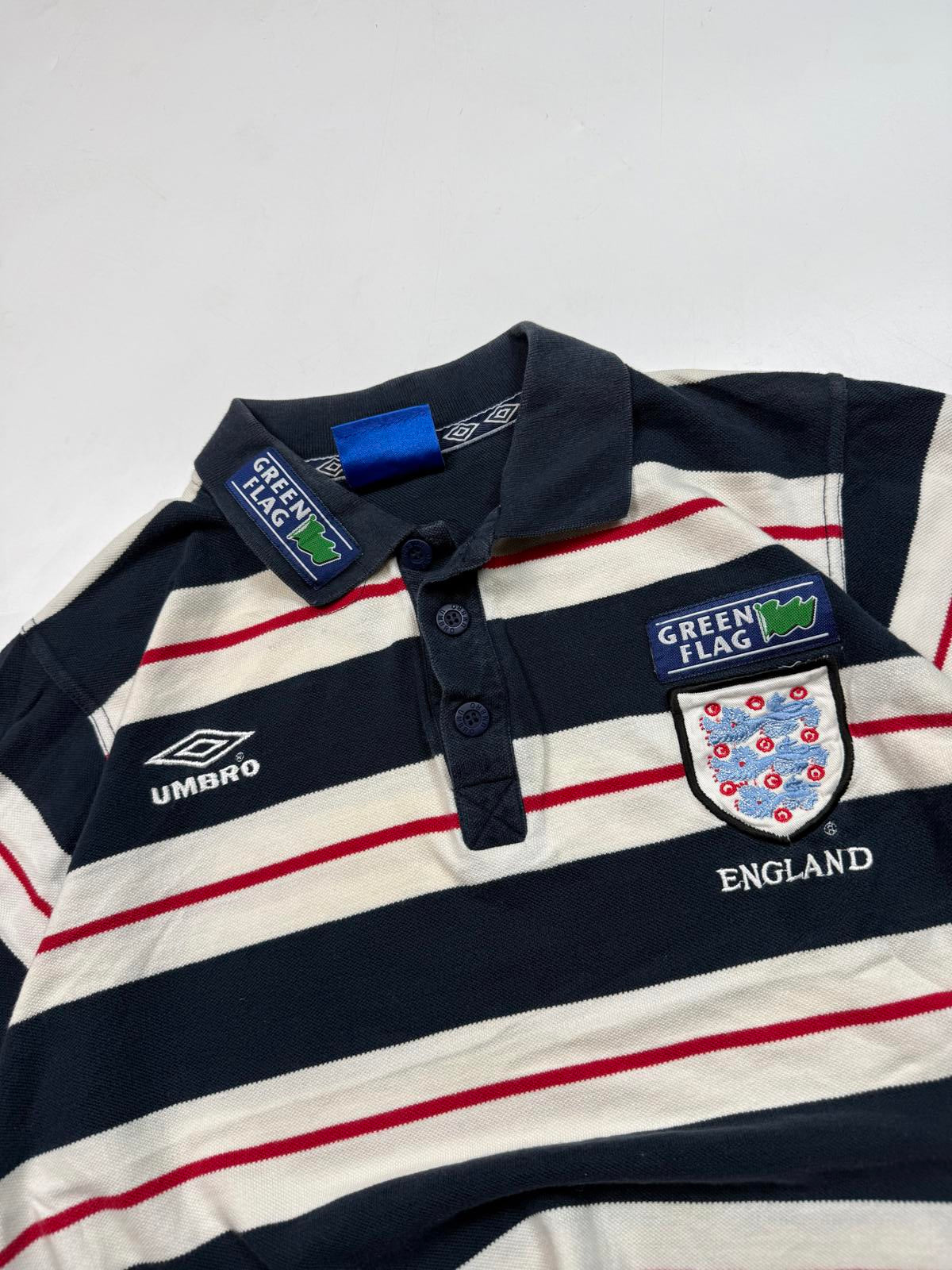 Vintage England 1998-00 Umbro football polo shirt (S)