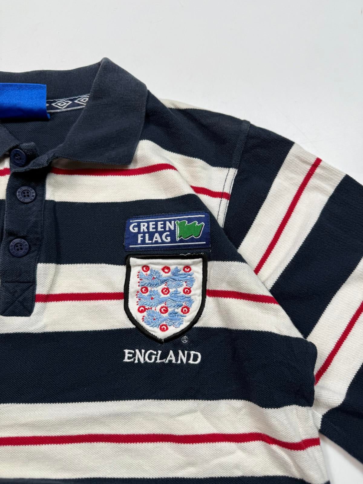 Vintage England 1998-00 Umbro football polo shirt (S)
