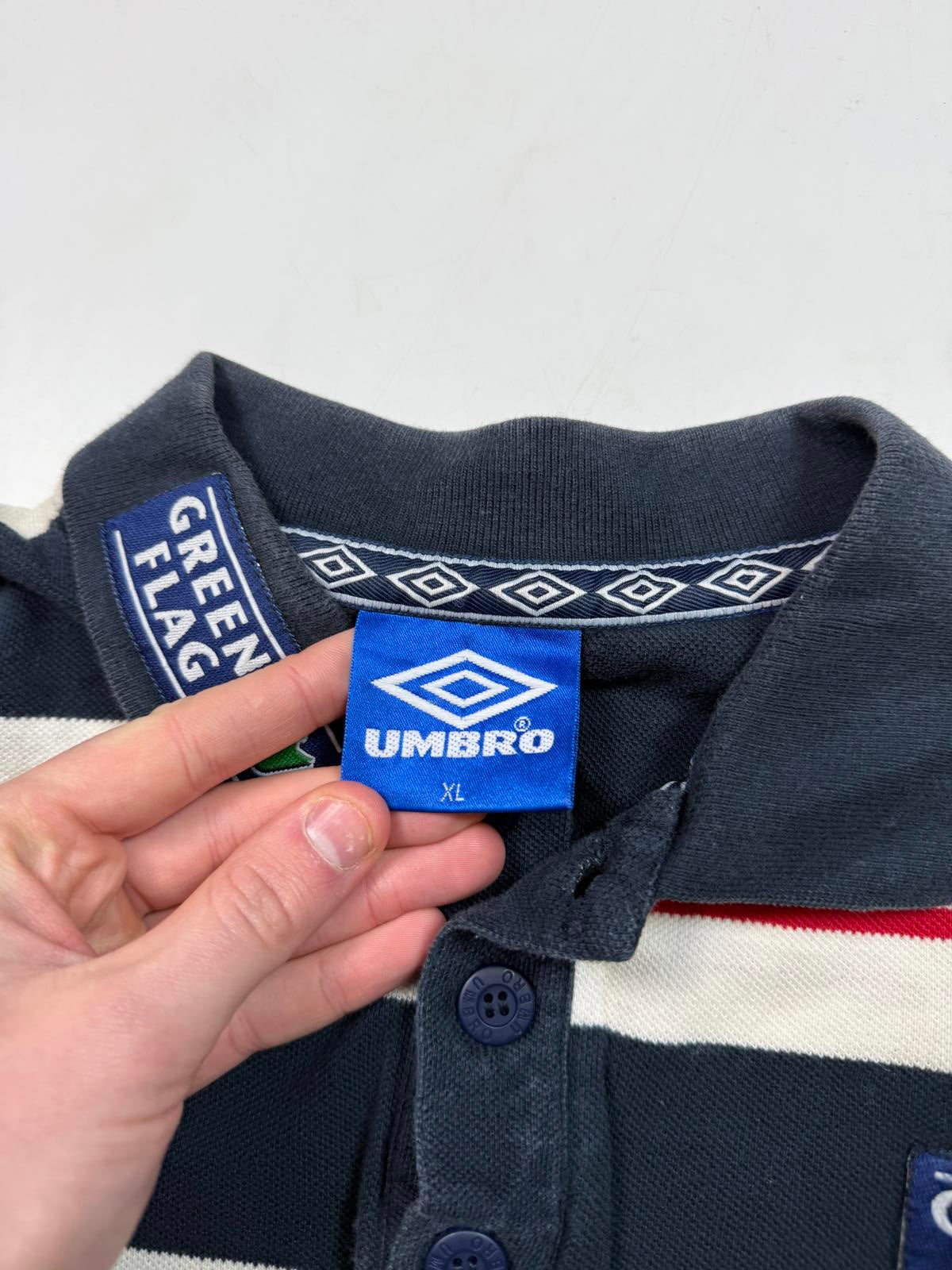 Vintage England 1998-00 Umbro football polo shirt (S)