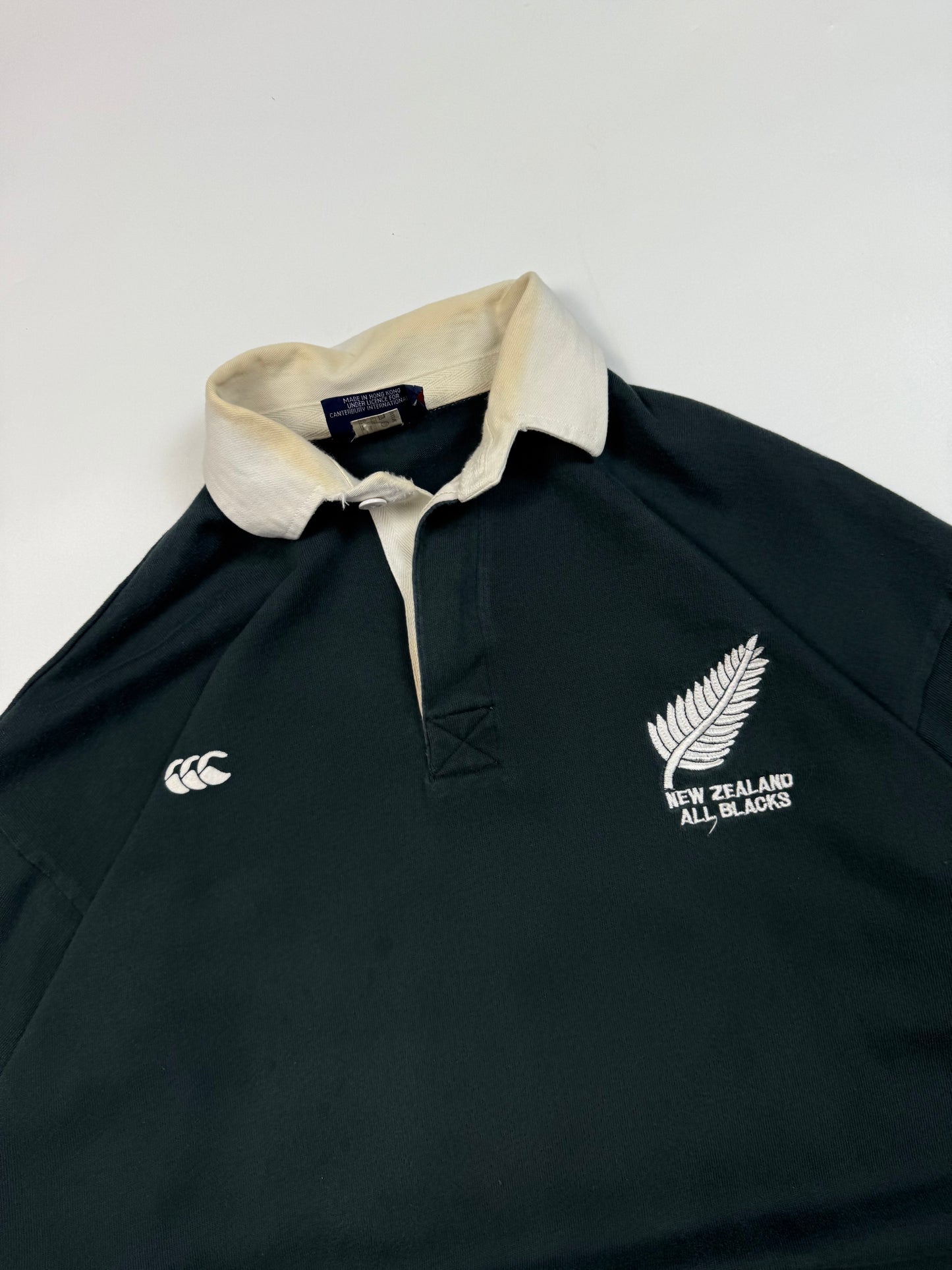 Vintage New Zealand all blacks 1990-92 Canterbury rugby shirt (M)