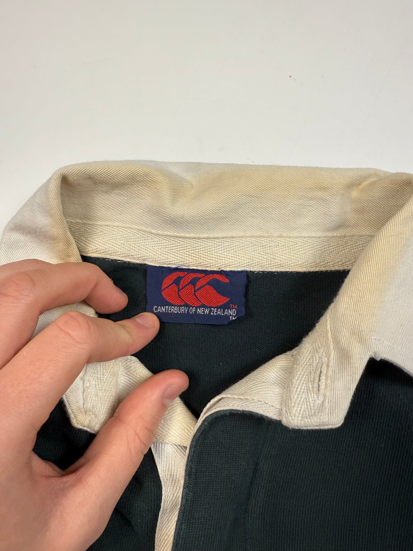 Vintage New Zealand all blacks 1990-92 Canterbury rugby shirt (M)