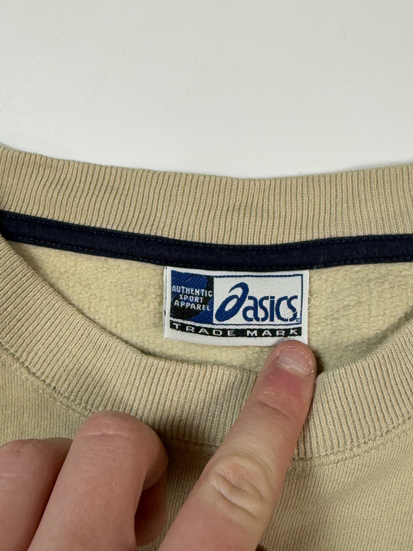 Vintage Asics spell out sweatshirt (S)