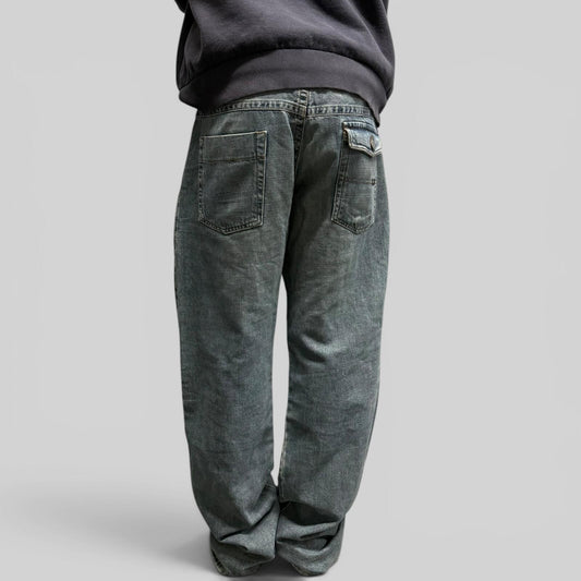 Vintage Schott NYC wide leg baggy hip hop jeans (W40)