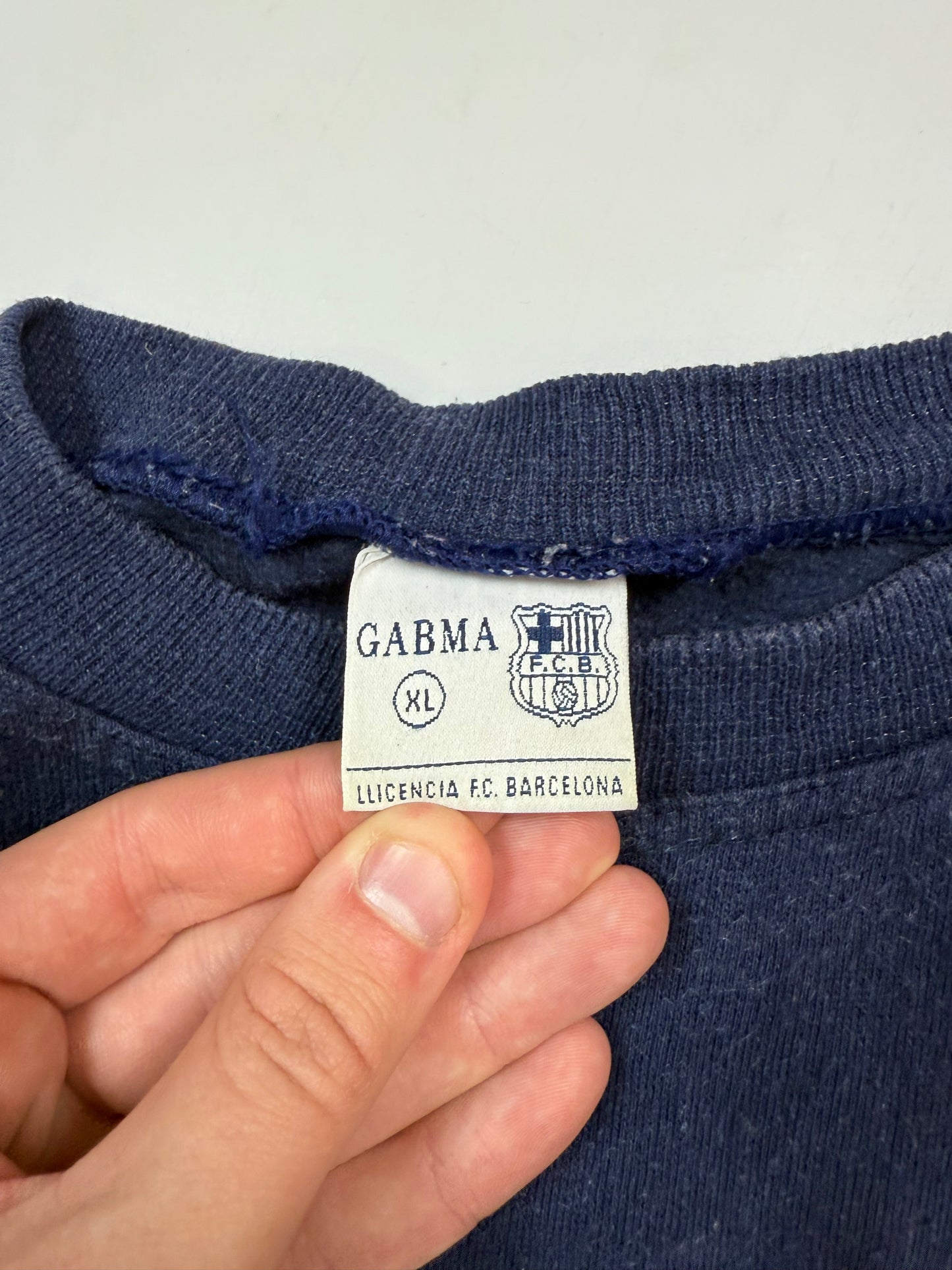 Vintage 90s Barcelona football sweatshirt (XL)
