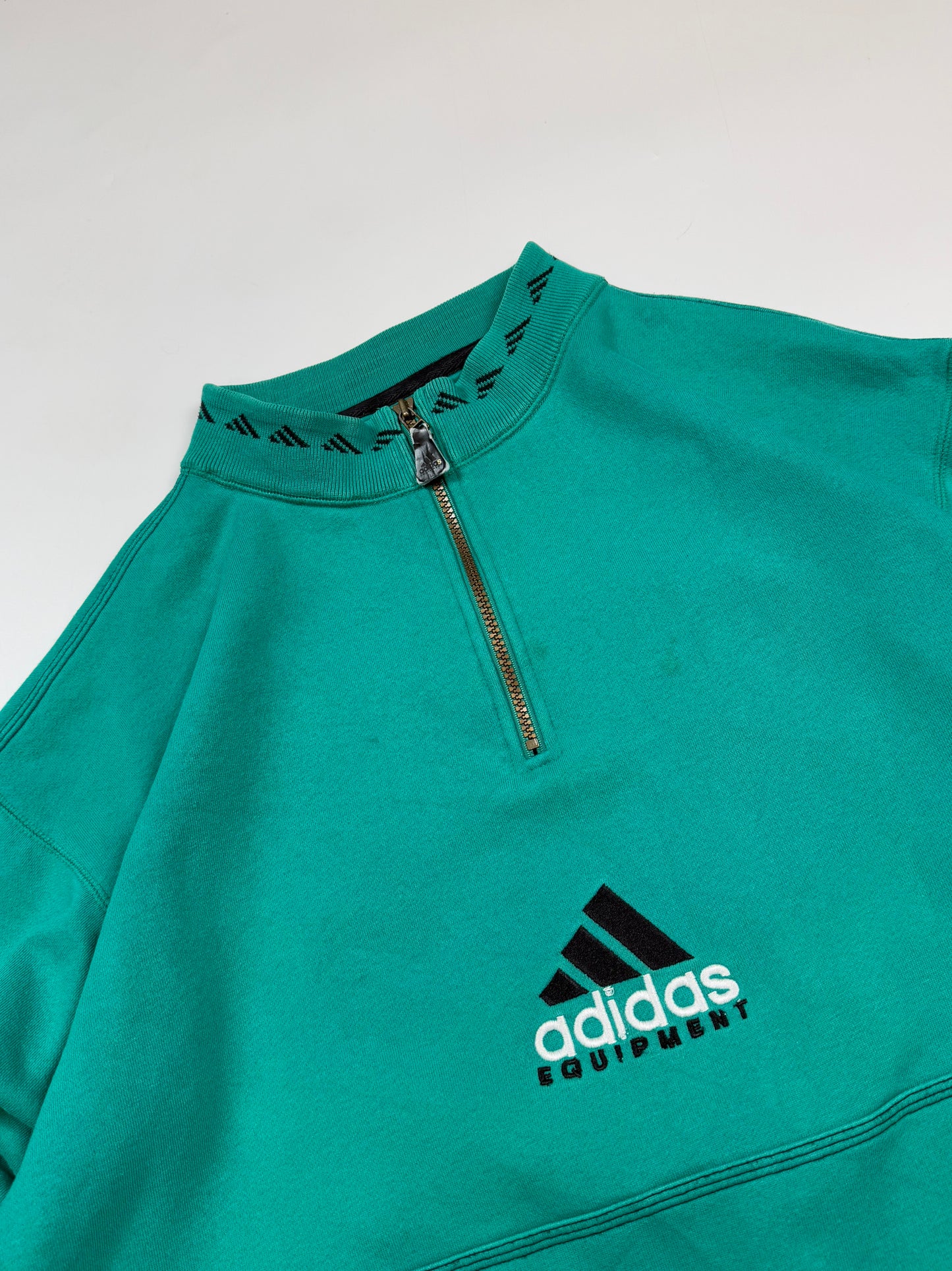 Vintage 90s Adidas equipment quarter zip sweatshirt (XL)