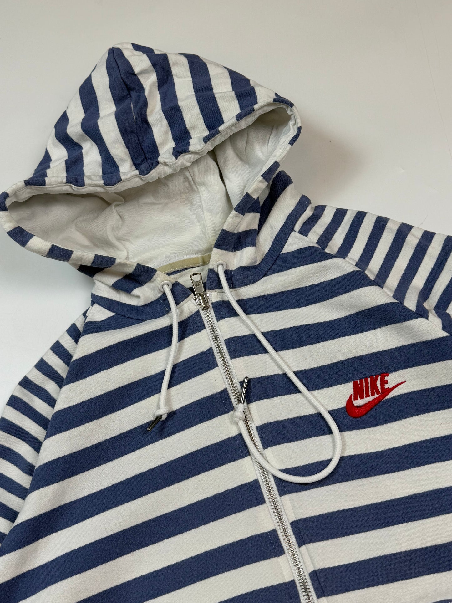 Vintage Nike striped full zip hoodie (M)