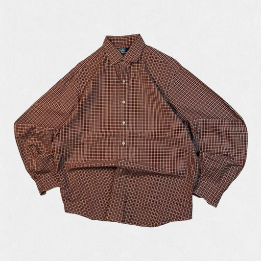 Vintage Polo Ralph Lauren check button up shirt (XL)
