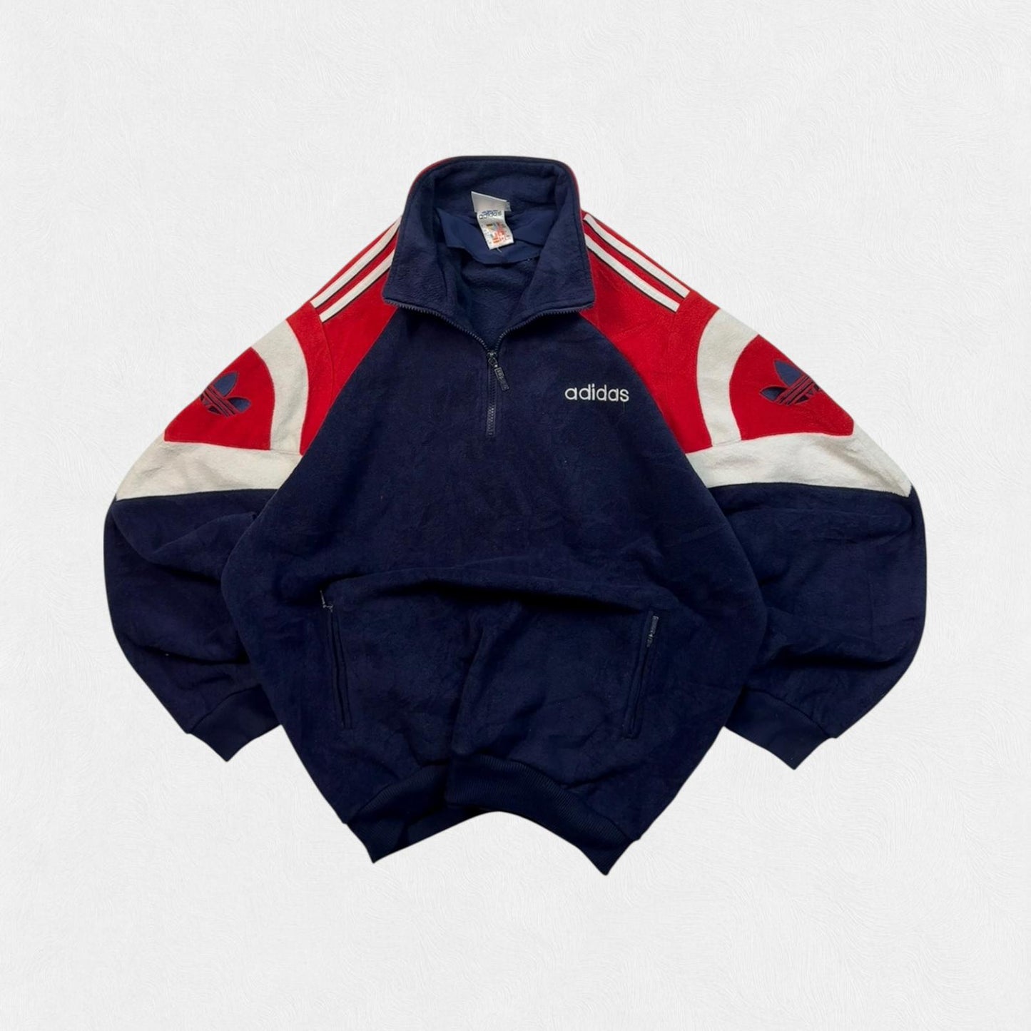 Vintage 90s adidas originals colour block fleece (L)