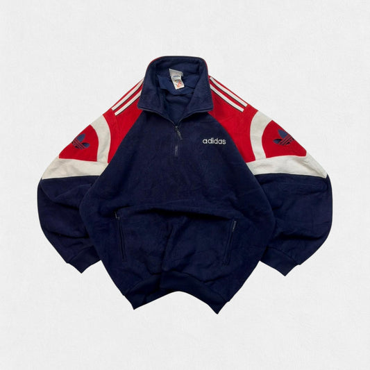 Vintage 90s adidas originals colour block fleece (L)