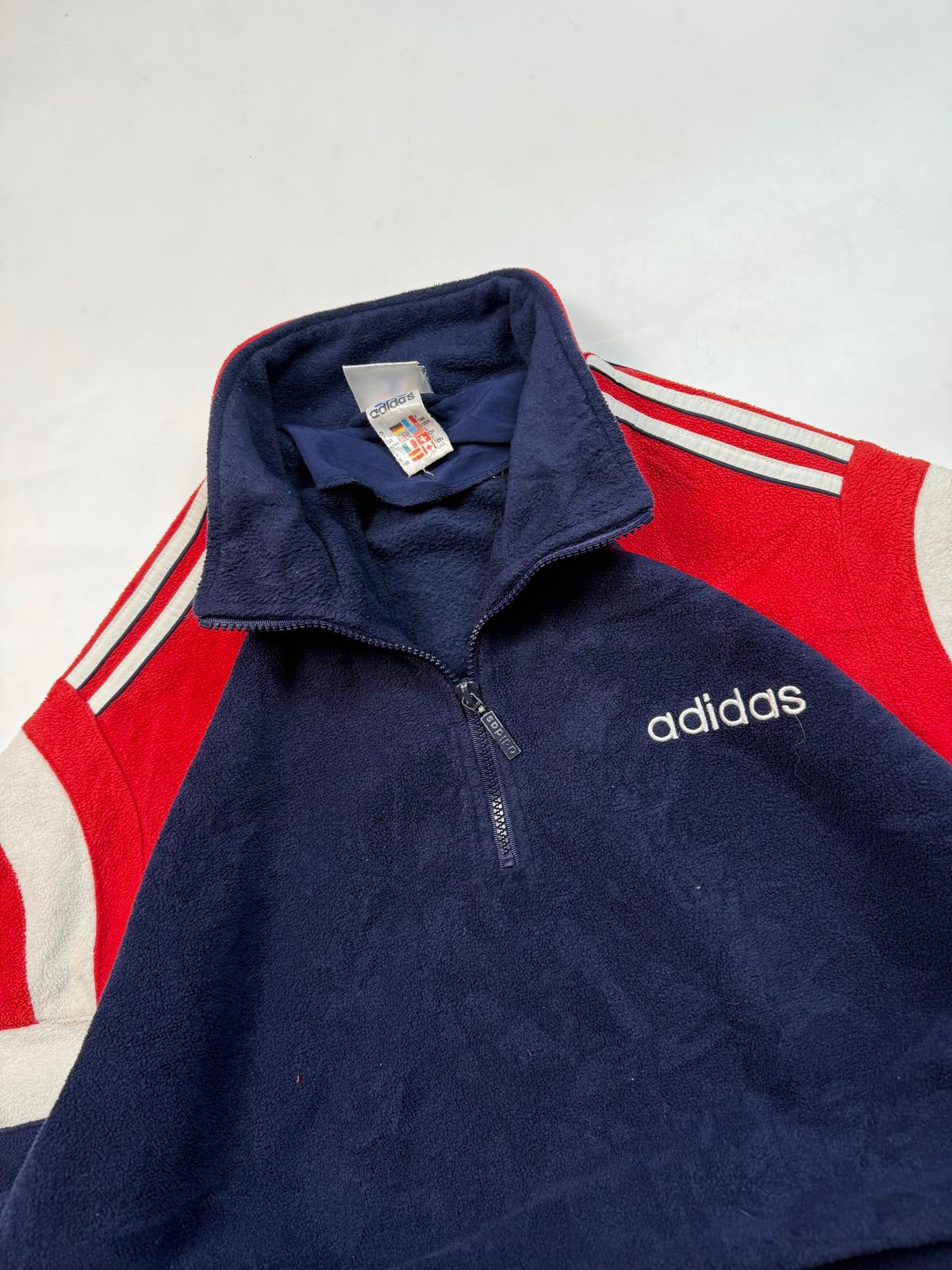 Vintage 90s adidas originals colour block fleece (L)