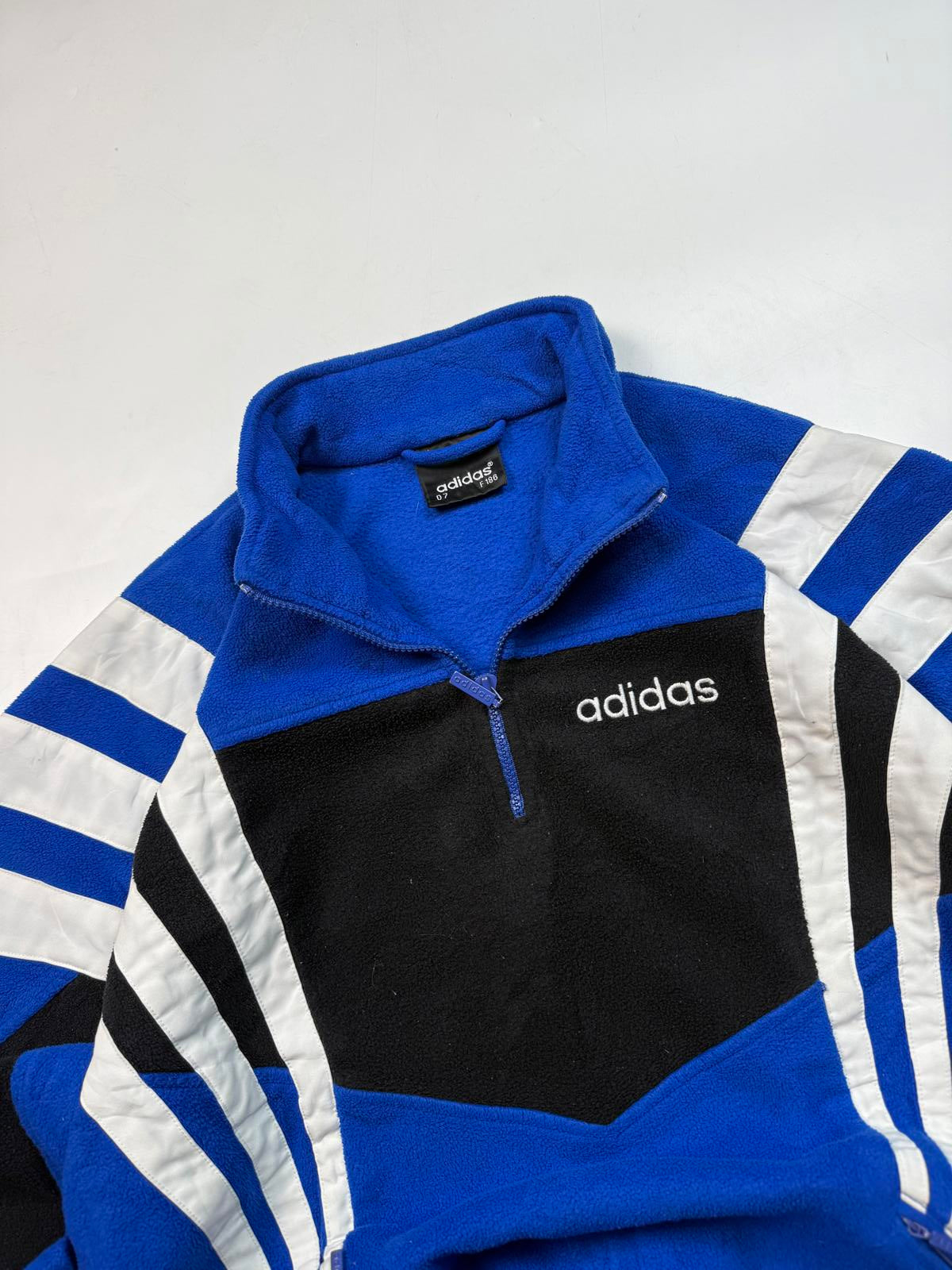 Vintage 90s adidas originals colour block fleece (L)