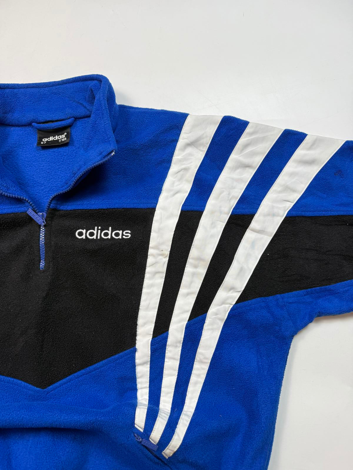 Vintage 90s adidas originals colour block fleece (L)
