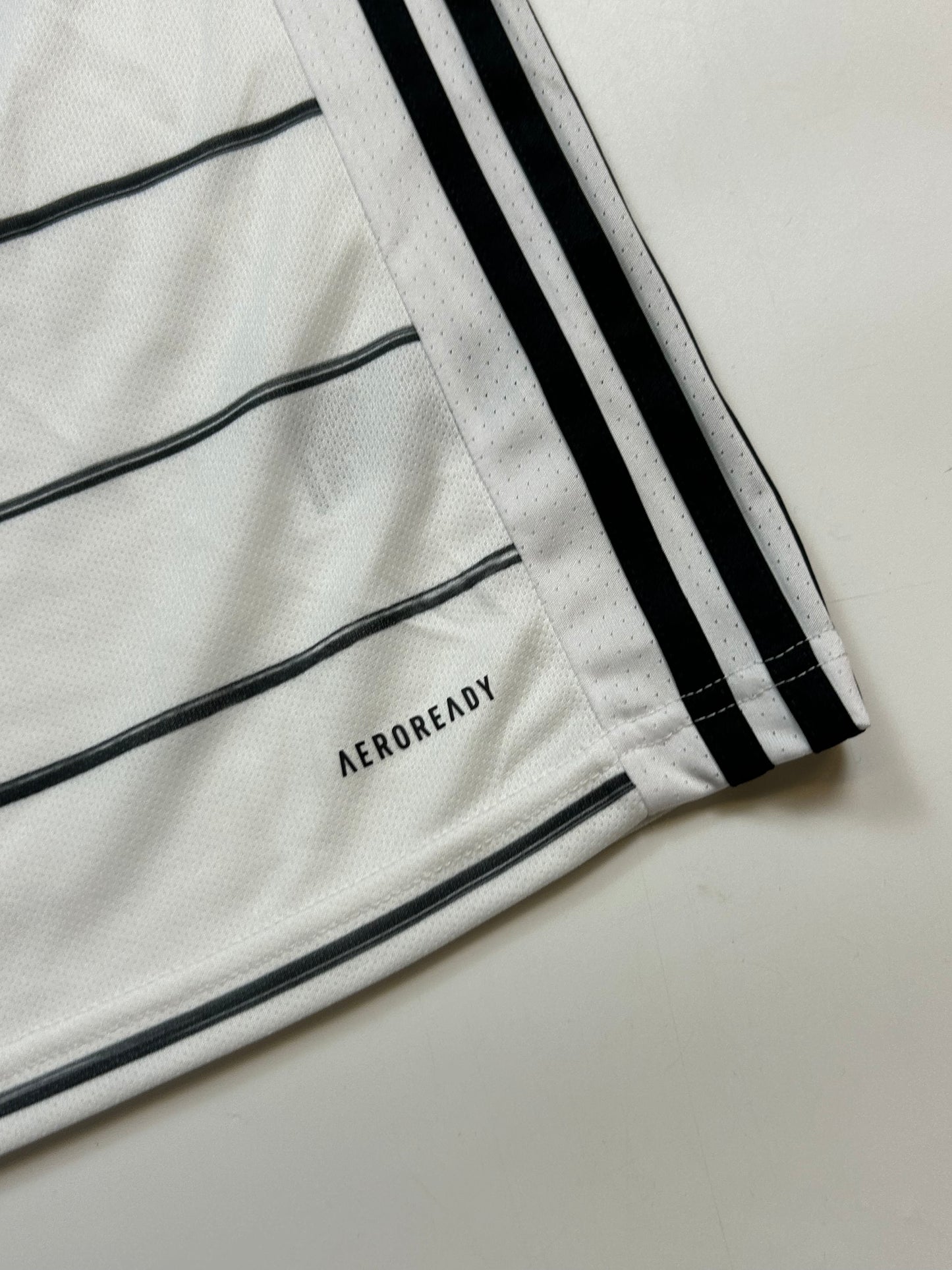 Germany 2020/21 Adidas striped home football shirt (L)
