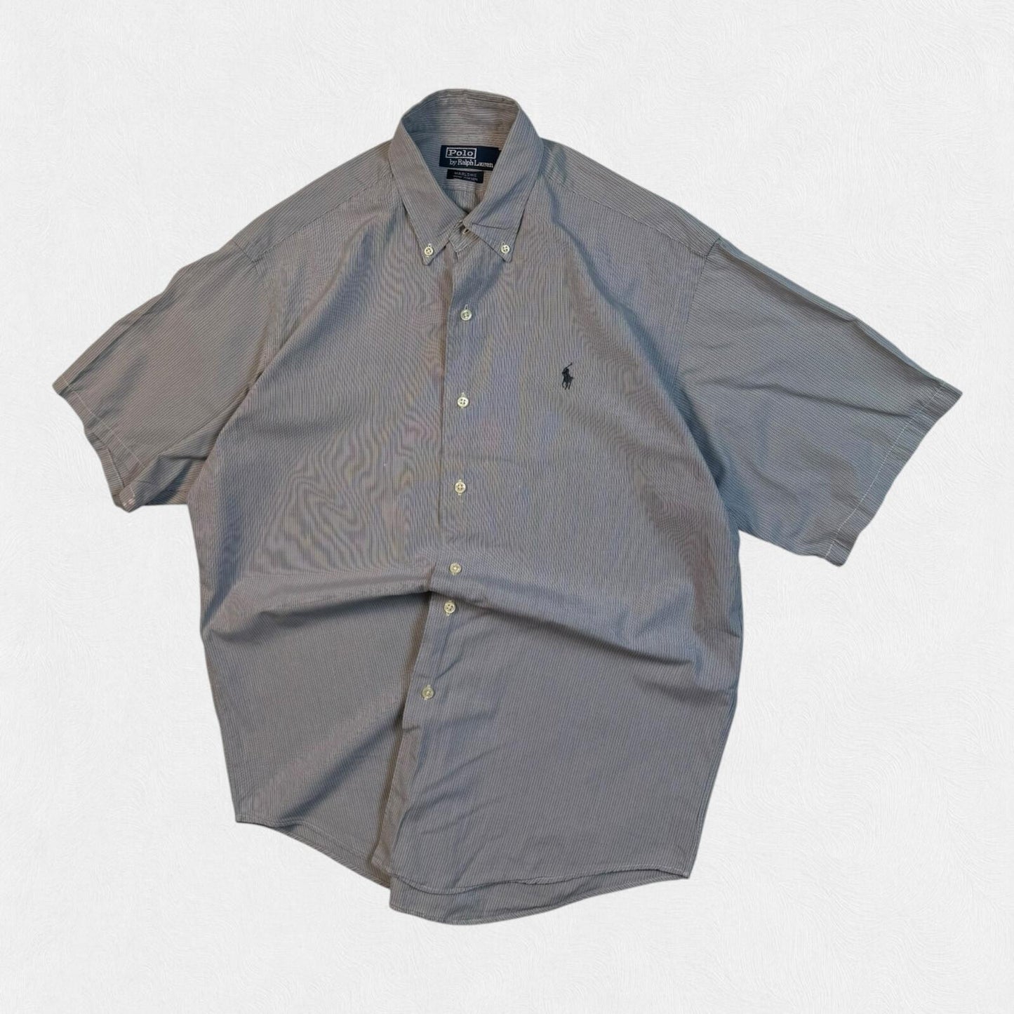 Vintage Polo Ralph Lauren checkered short sleeve shirt (M)