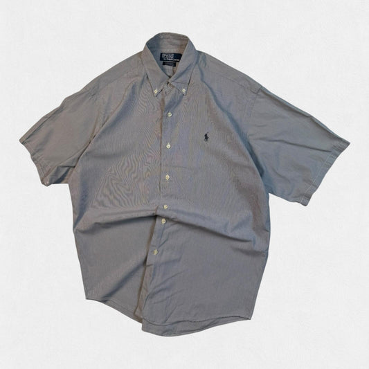 Vintage Polo Ralph Lauren checkered short sleeve shirt (M)