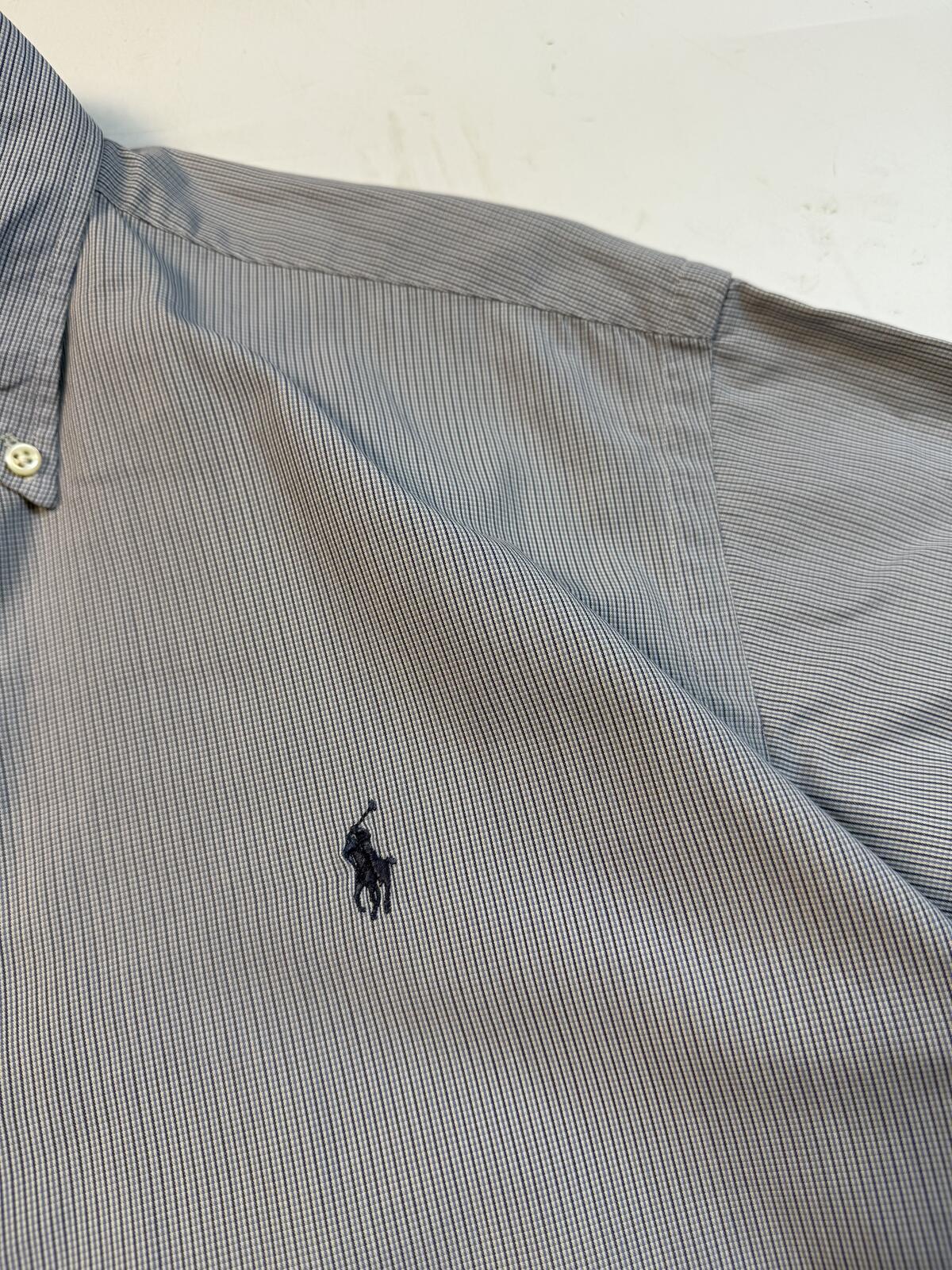 Vintage Polo Ralph Lauren checkered short sleeve shirt (M)