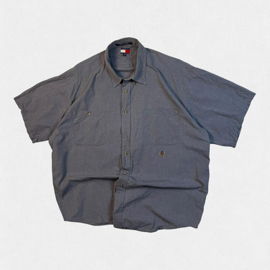Vintage 90s Tommy Hilfiger short sleeve shirt (XXL)