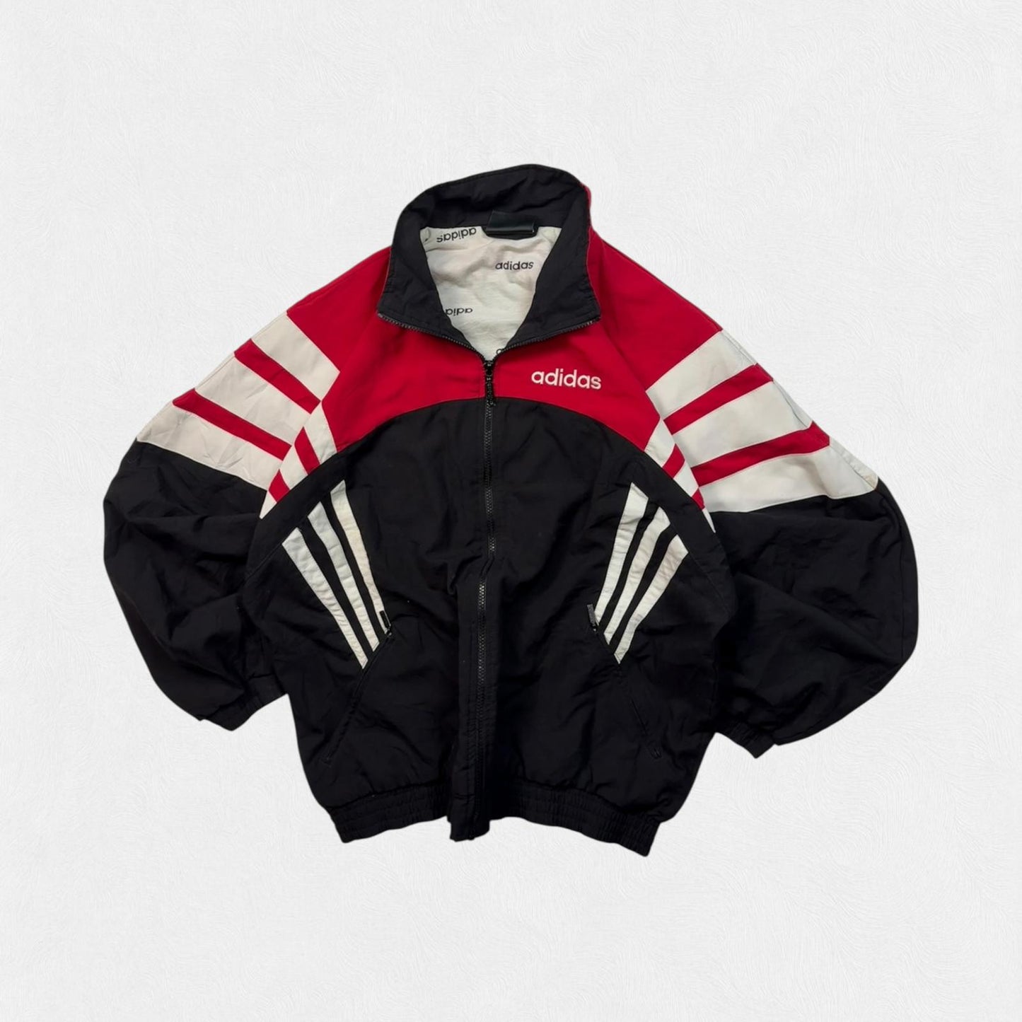 Vintage 90s adidas originals colour block track jacket (M)
