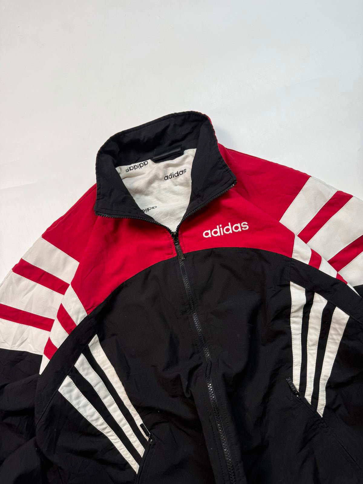 Vintage 90s adidas originals colour block track jacket (M)