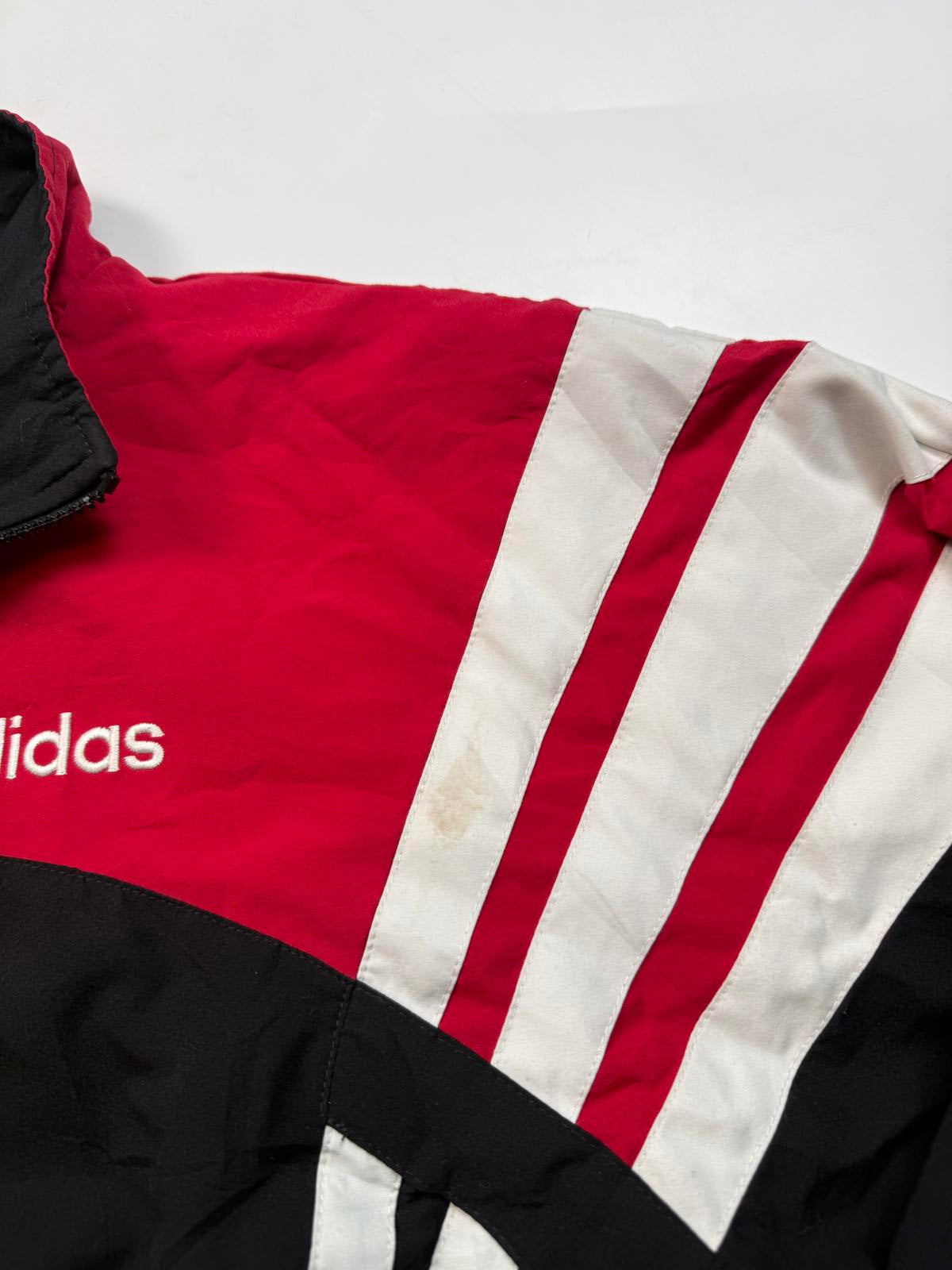Vintage 90s adidas originals colour block track jacket (M)