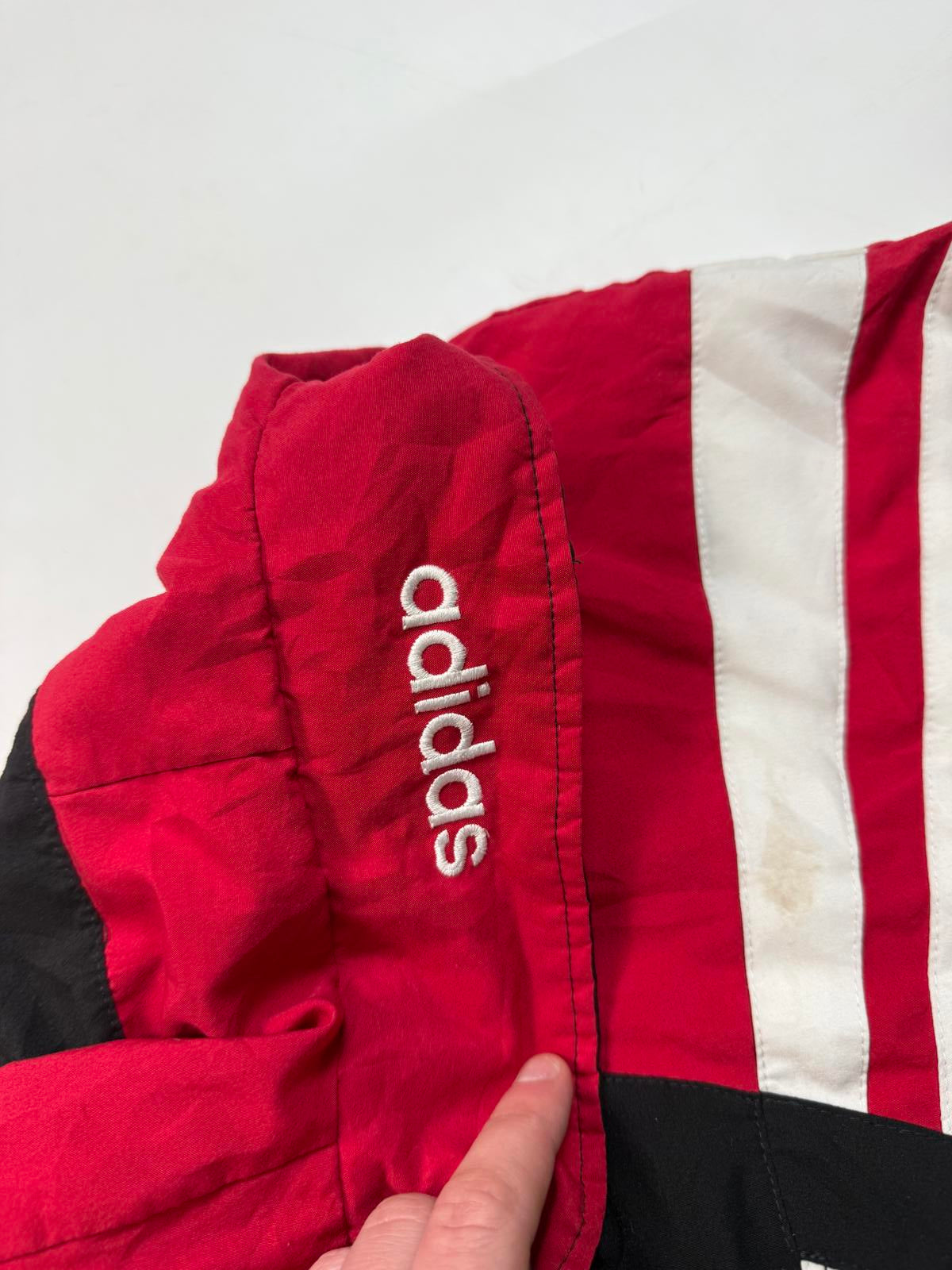 Vintage 90s adidas originals colour block track jacket (M)