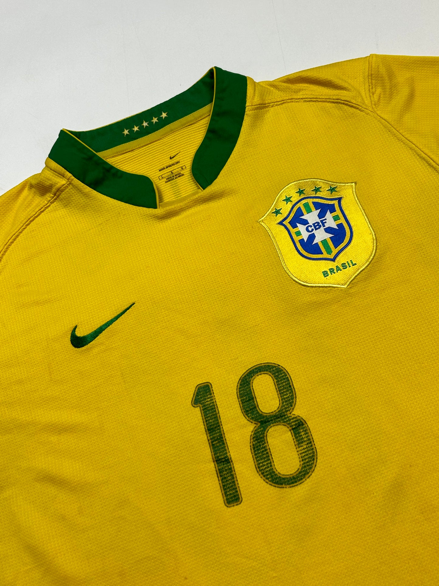 Brazil 2006/07 Nike Robinho home football shirt (L)