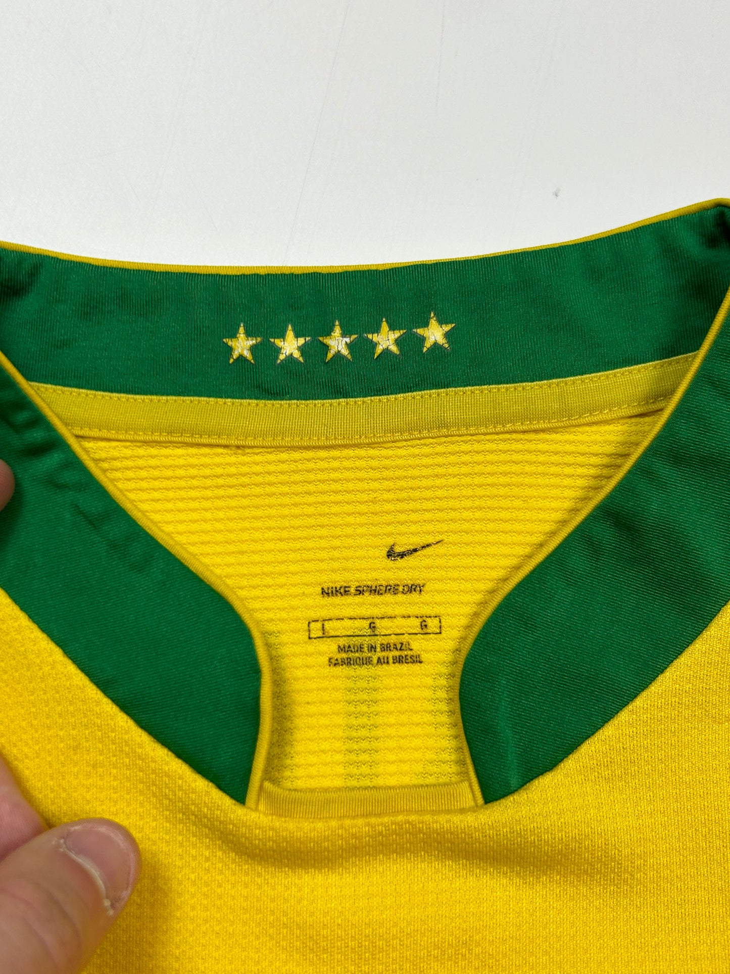 Brazil 2006/07 Nike Robinho home football shirt (L)