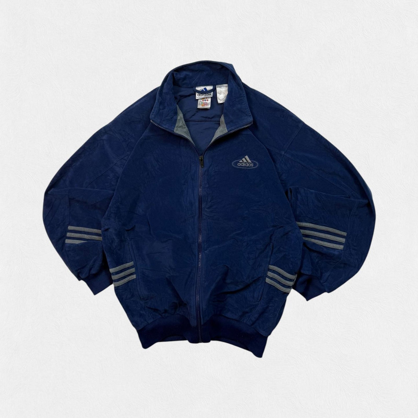 Vintage 90s adidas velour track top (M)