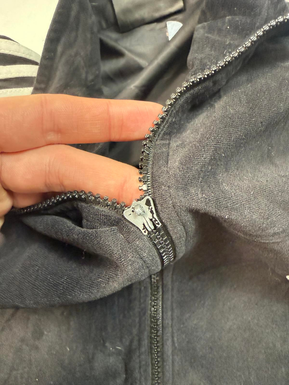 Vintage 90s adidas originals velour track top (L)
